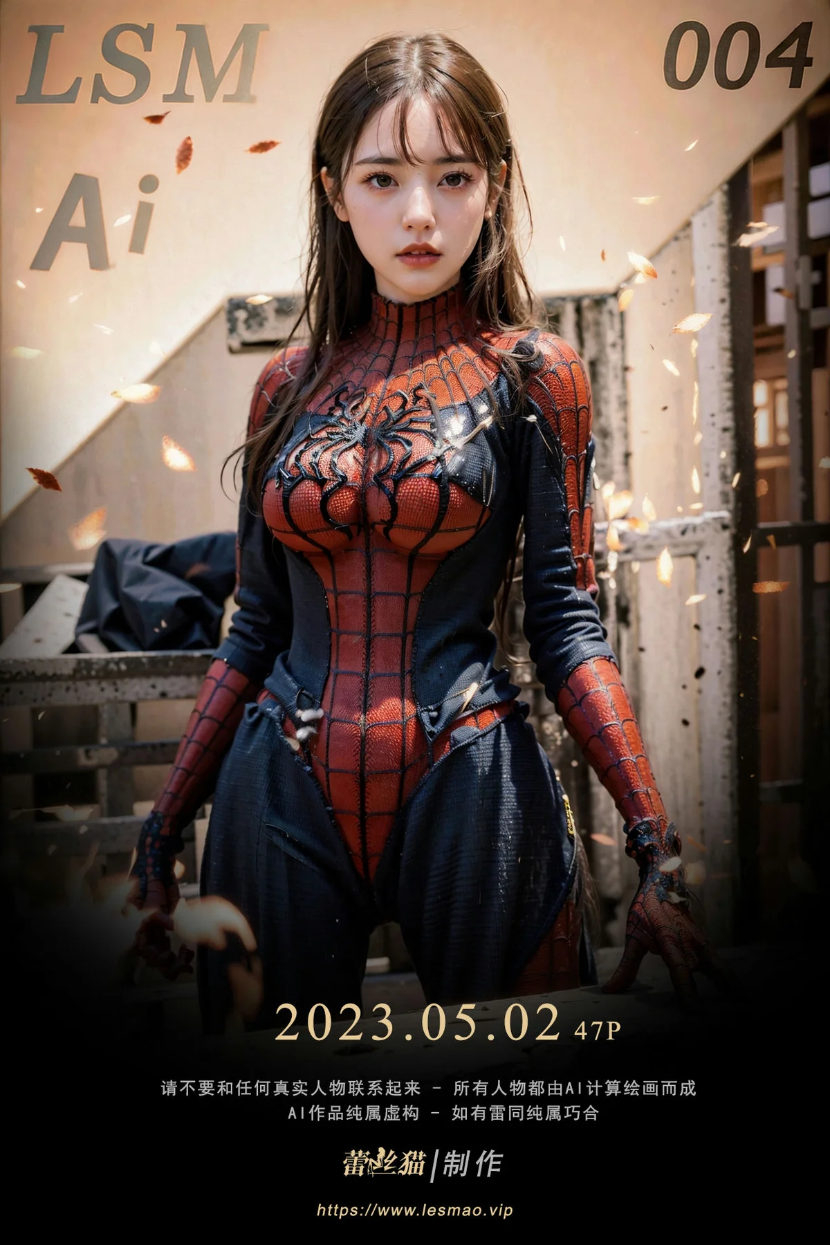 AIG  No.004 蜘蛛萌萌侠美女写真 - 1