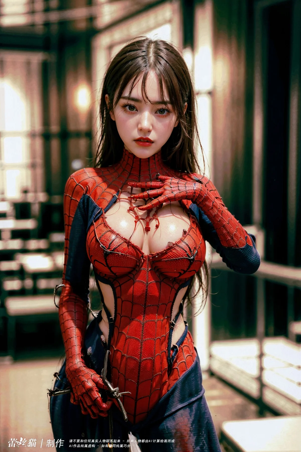 AIG  No.004 蜘蛛萌萌侠美女写真 - 5