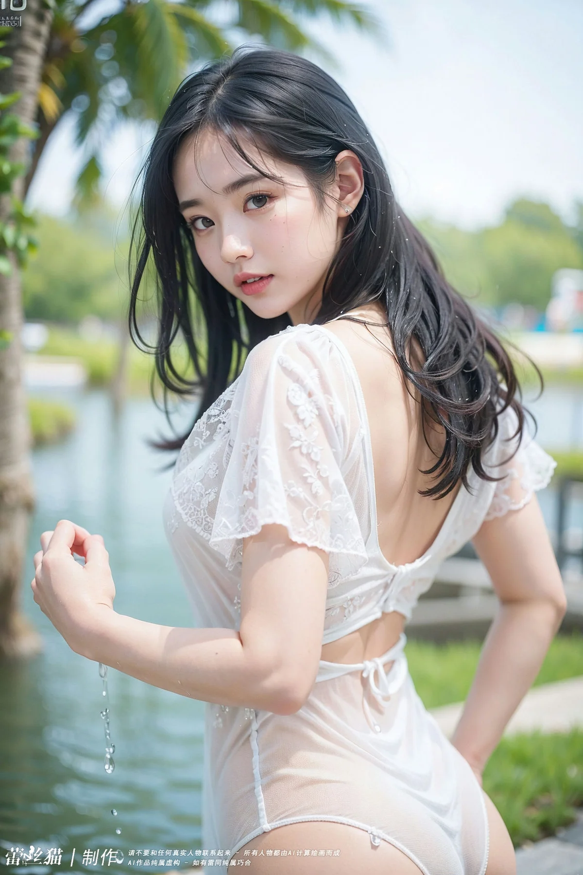 AIG  No.018 湿身美少女丰满翘臀 - 8