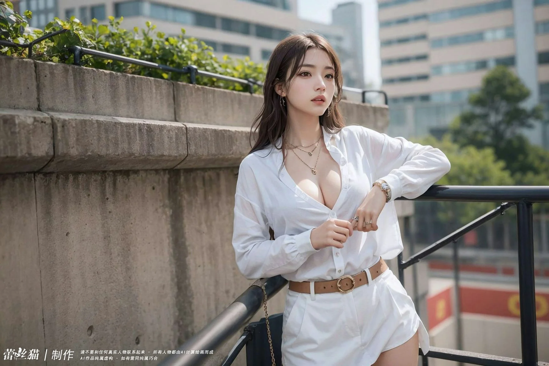 AIG  No.034 泳池白内衣系列美女 - 7