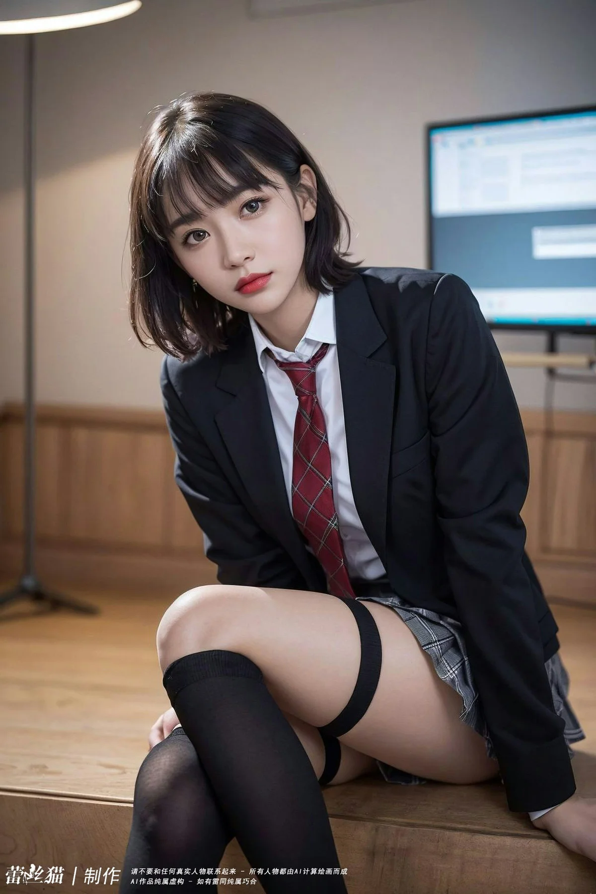 AIG  No.036 电车短发美女写真 - 2