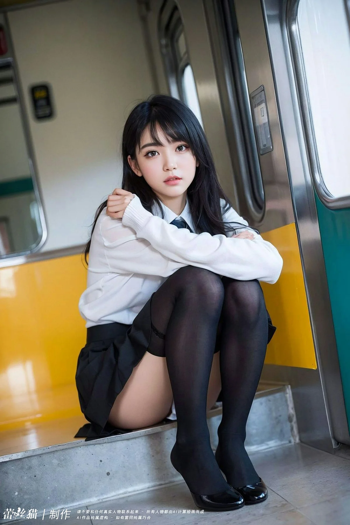 AIG  No.036 电车短发美女写真 - 10