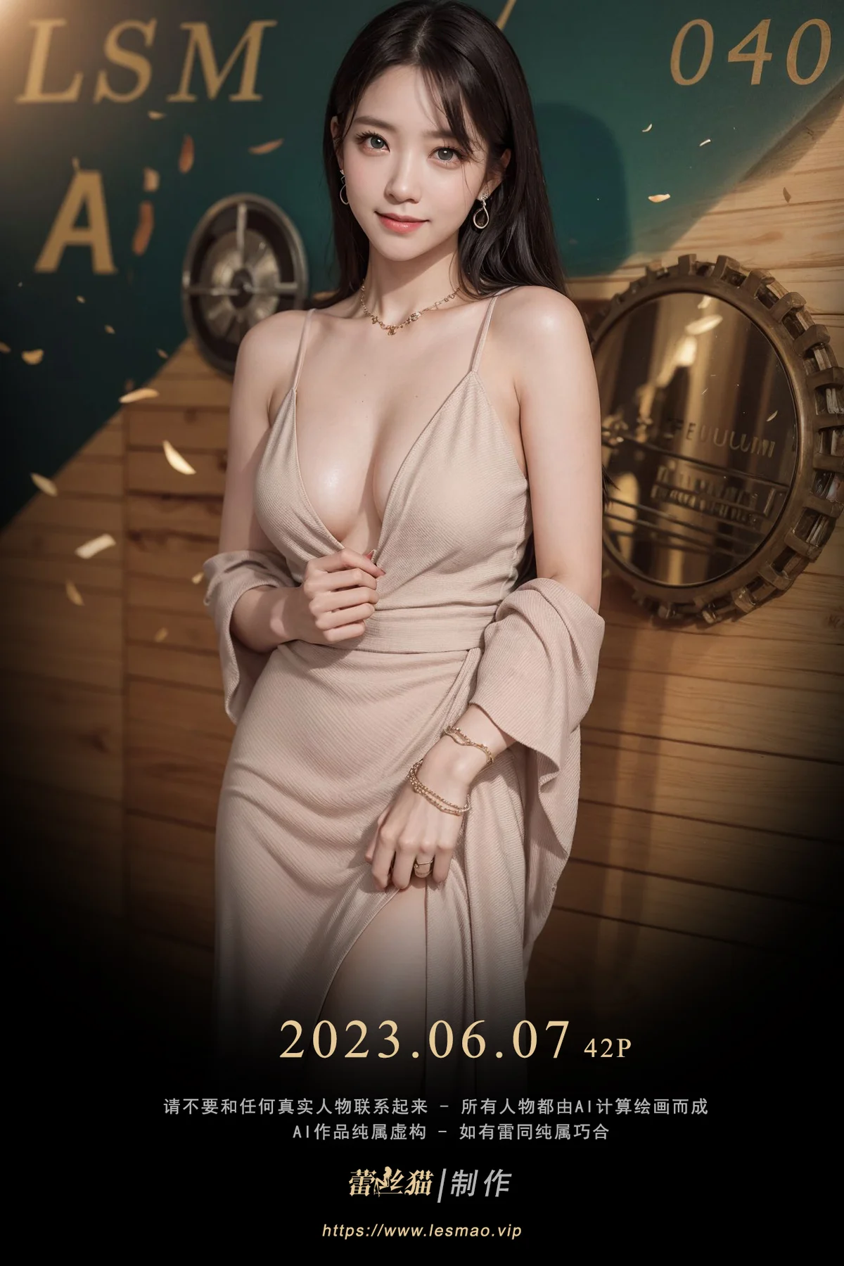 AIG  No.040 酥胸气质长腿美女 - 1