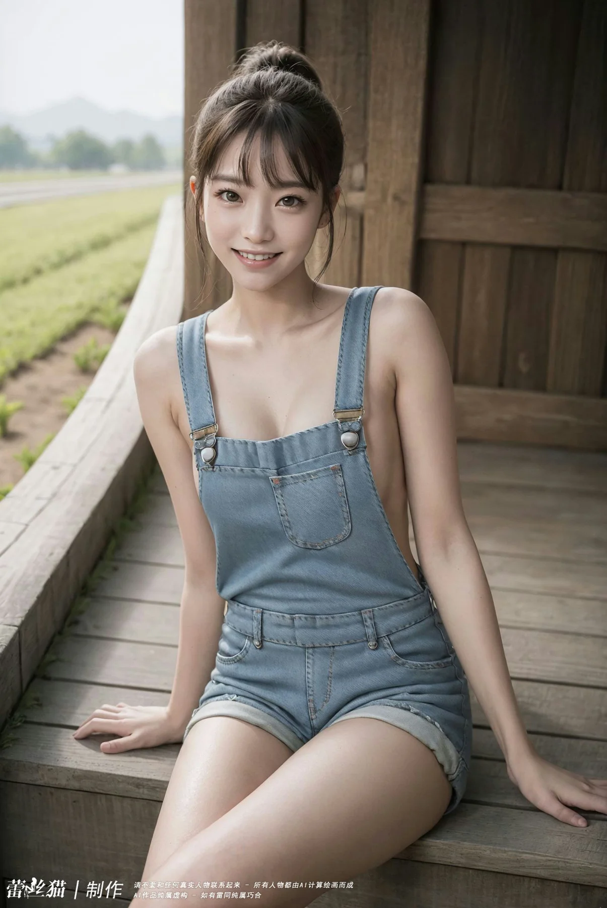 AIG  No.042 牛仔连体巨乳美女 - 2