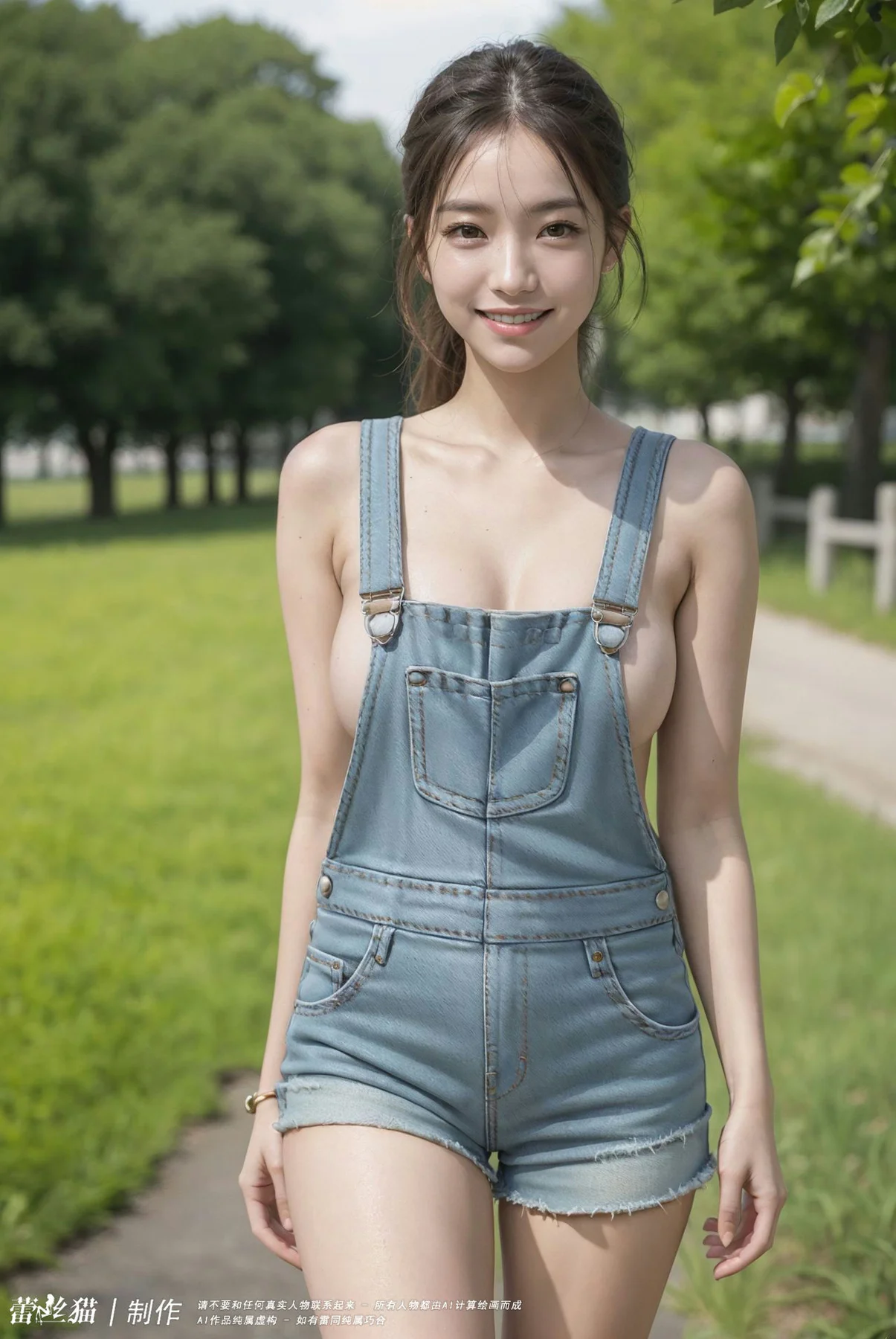 AIG  No.042 牛仔连体巨乳美女 - 9