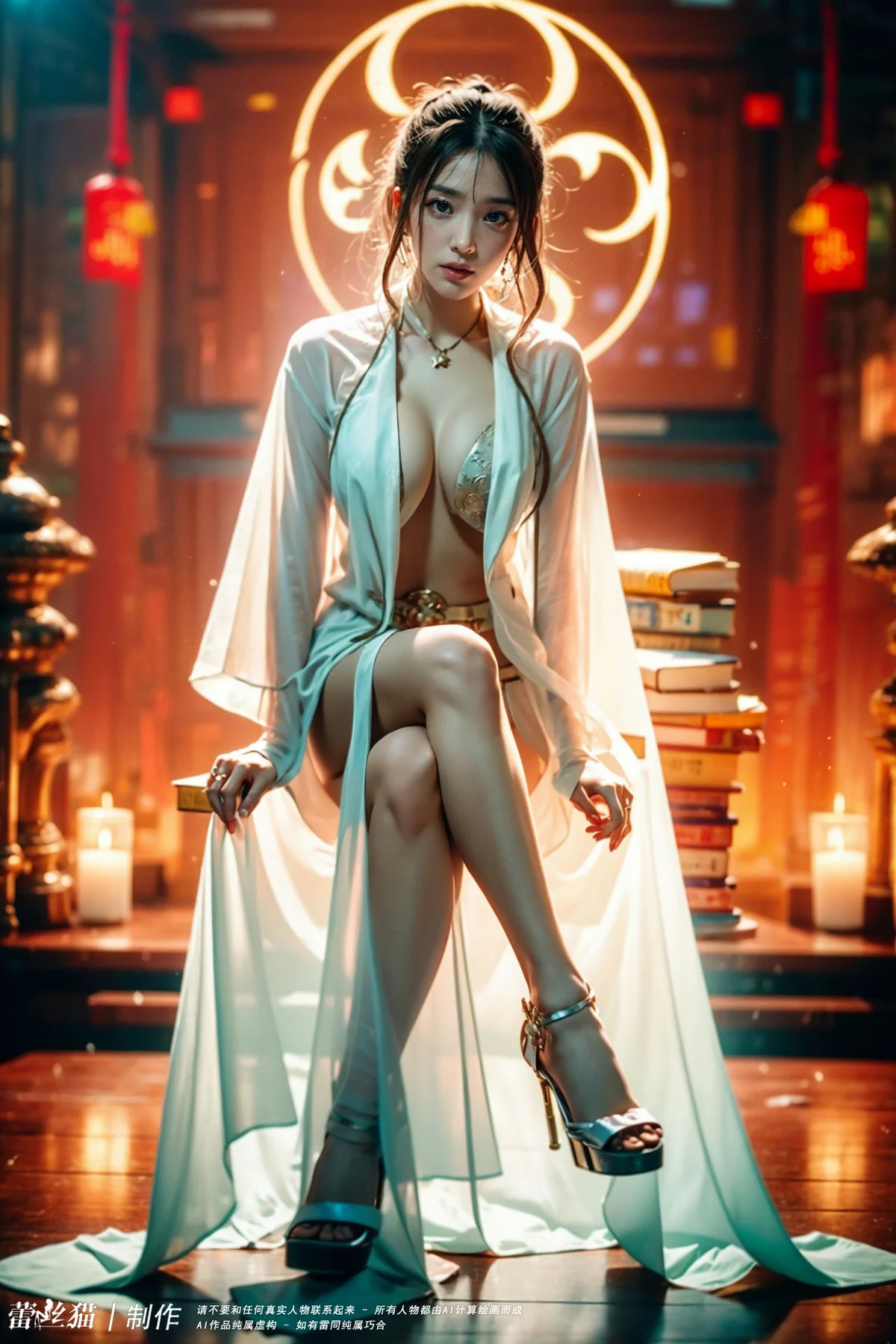 AIG  No.054 白衣性感爆乳法师 - 4