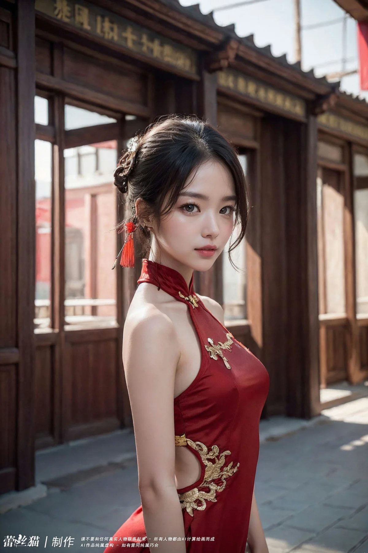 AIG  No.055 红色主题国风美女 - 4