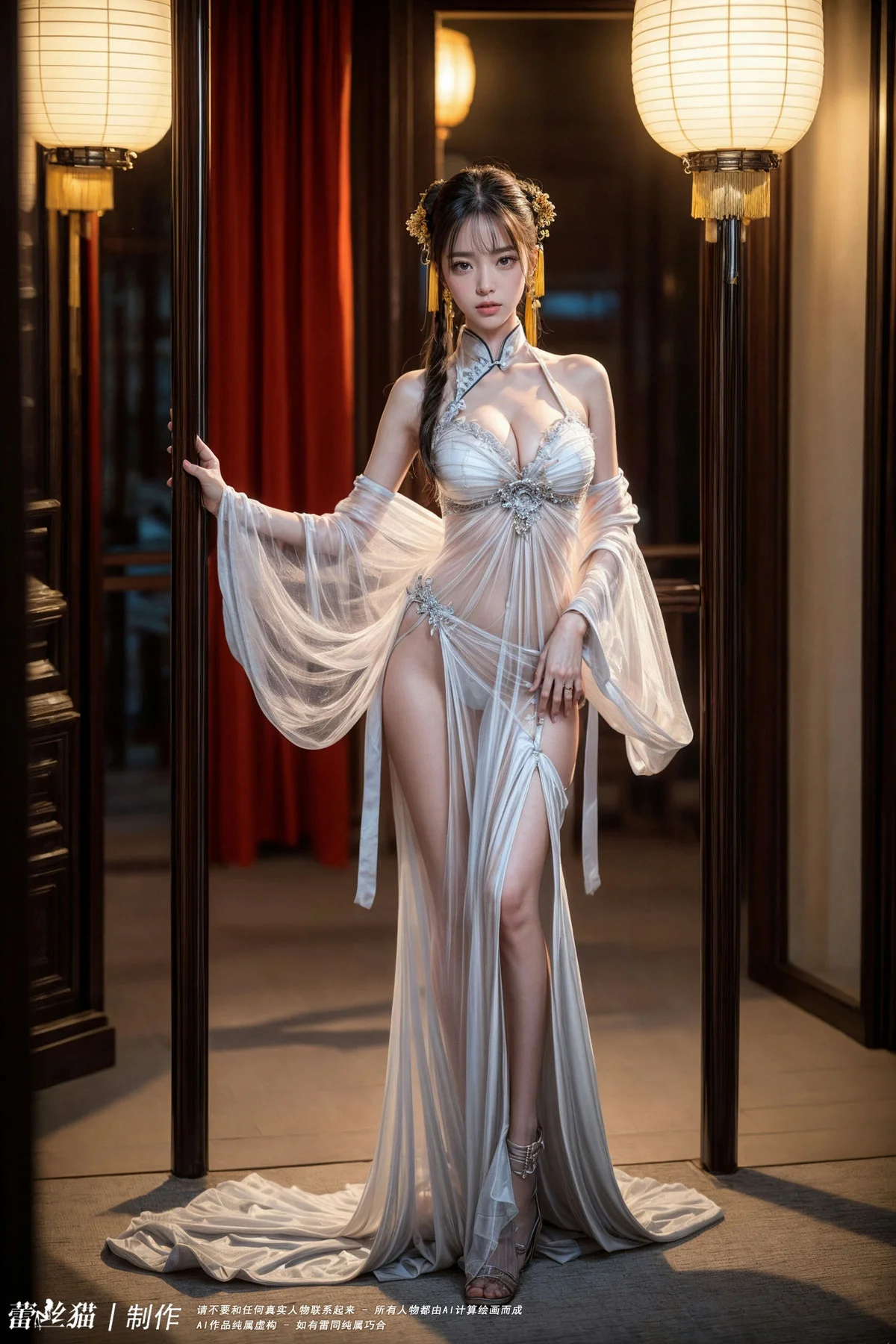 AIG  No.060 古典透视纱裙美女 - 3