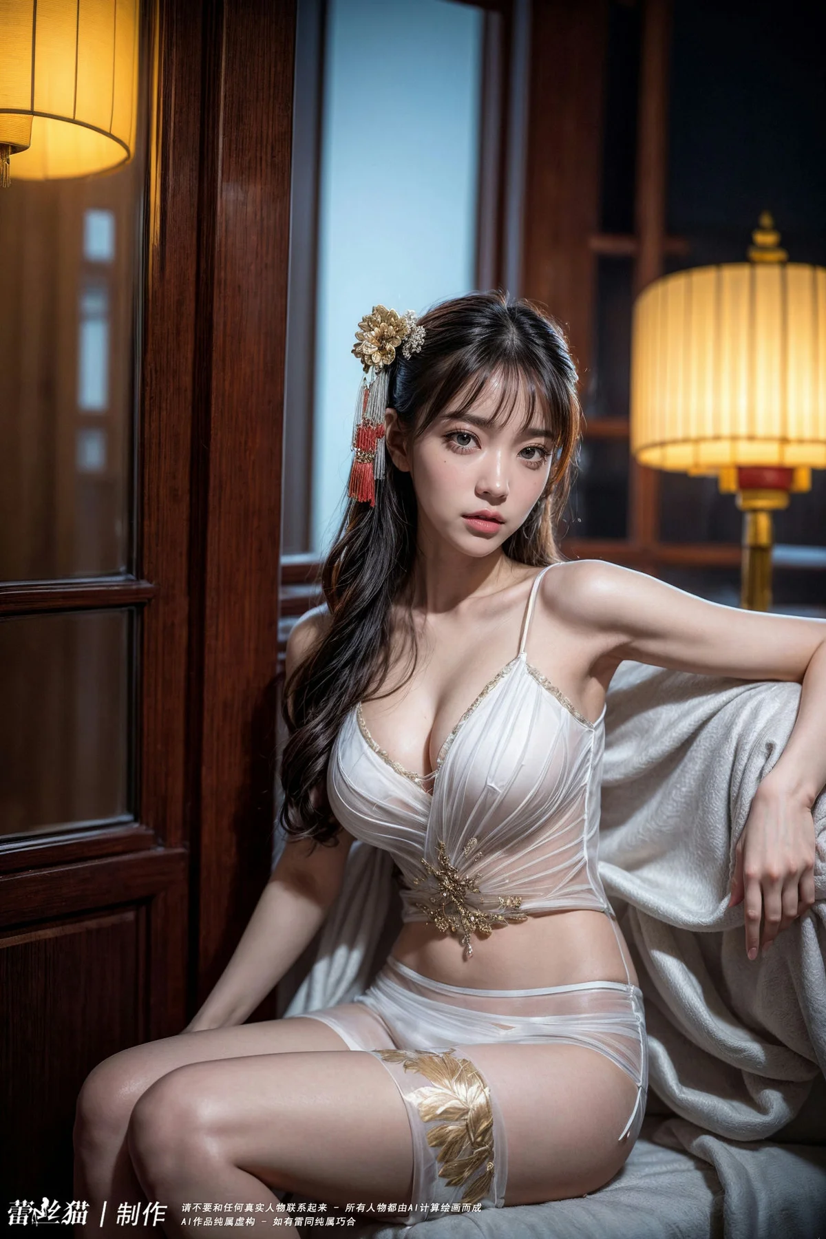 AIG  No.060 古典透视纱裙美女 - 1