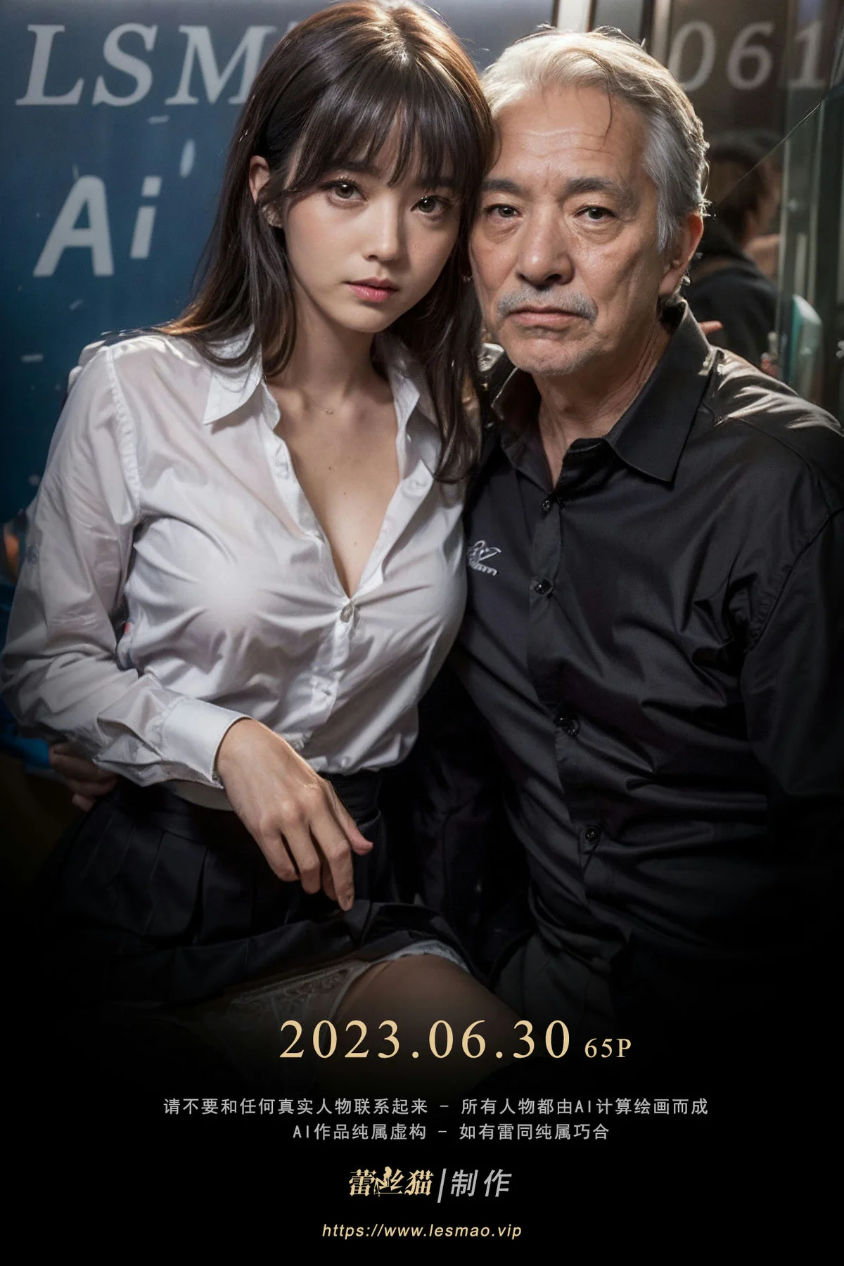 AIG  No.061 贪恋电车少女的大爷 - 1