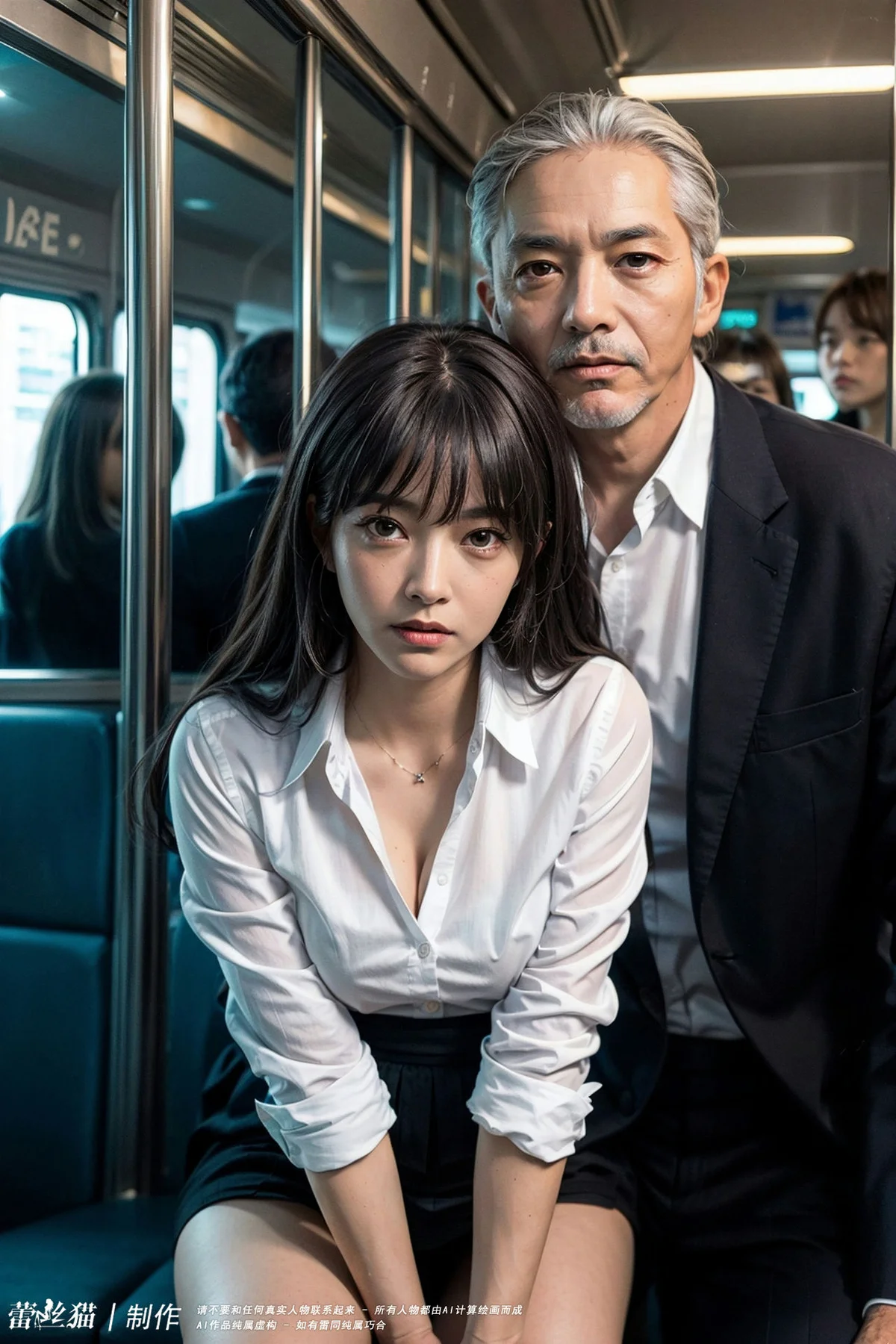 AIG  No.061 贪恋电车少女的大爷 - 10