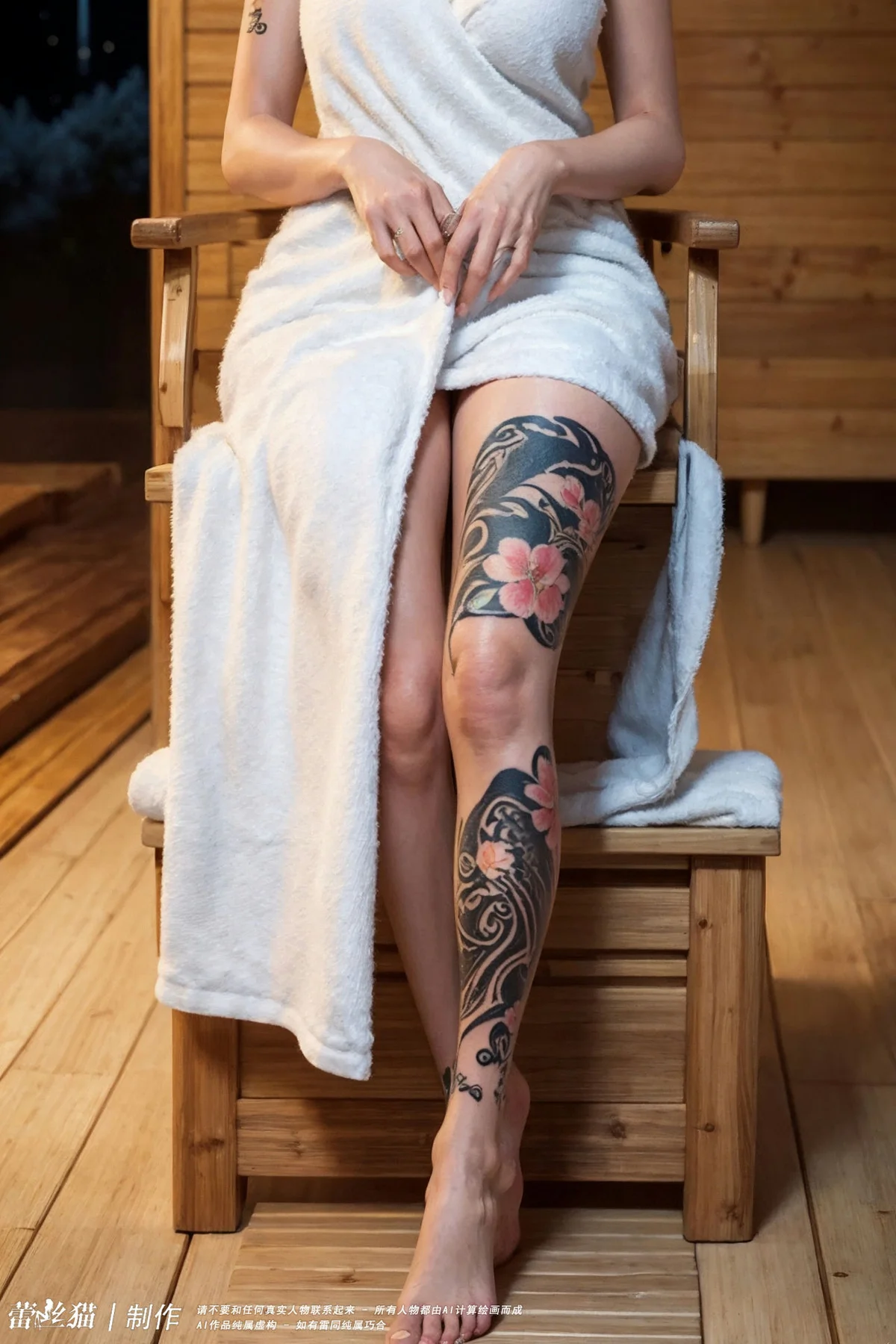 AIG  No.063 爱泡温泉的纹身辣妹 - 10