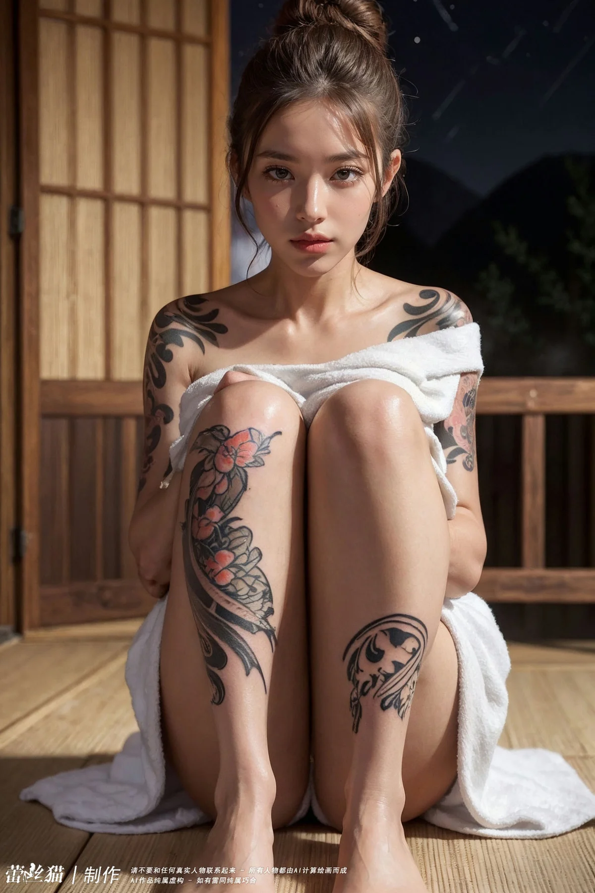 AIG  No.063 爱泡温泉的纹身辣妹 - 2