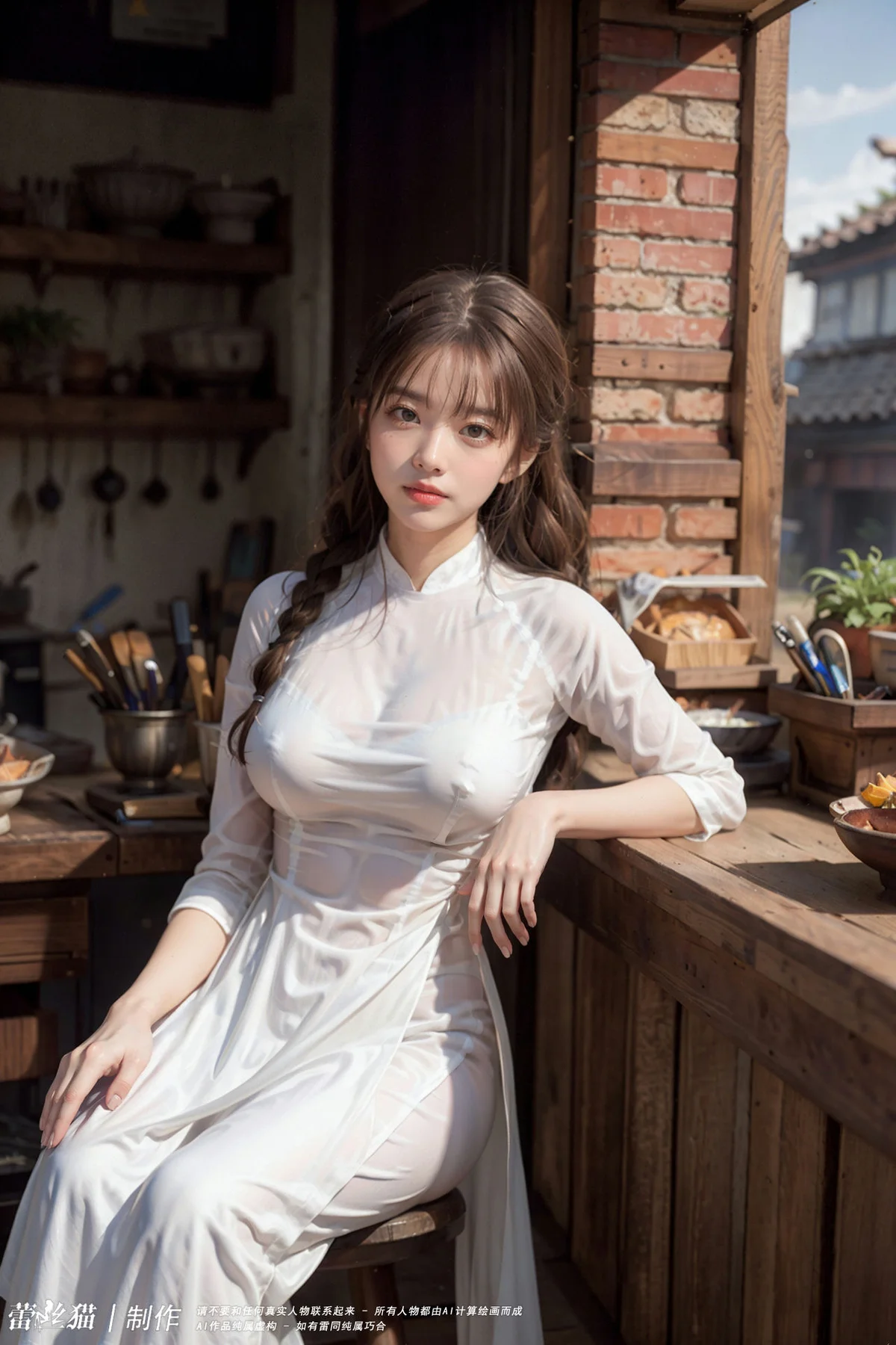 AIG  No.064 越南传统服饰美女小馆 - 1