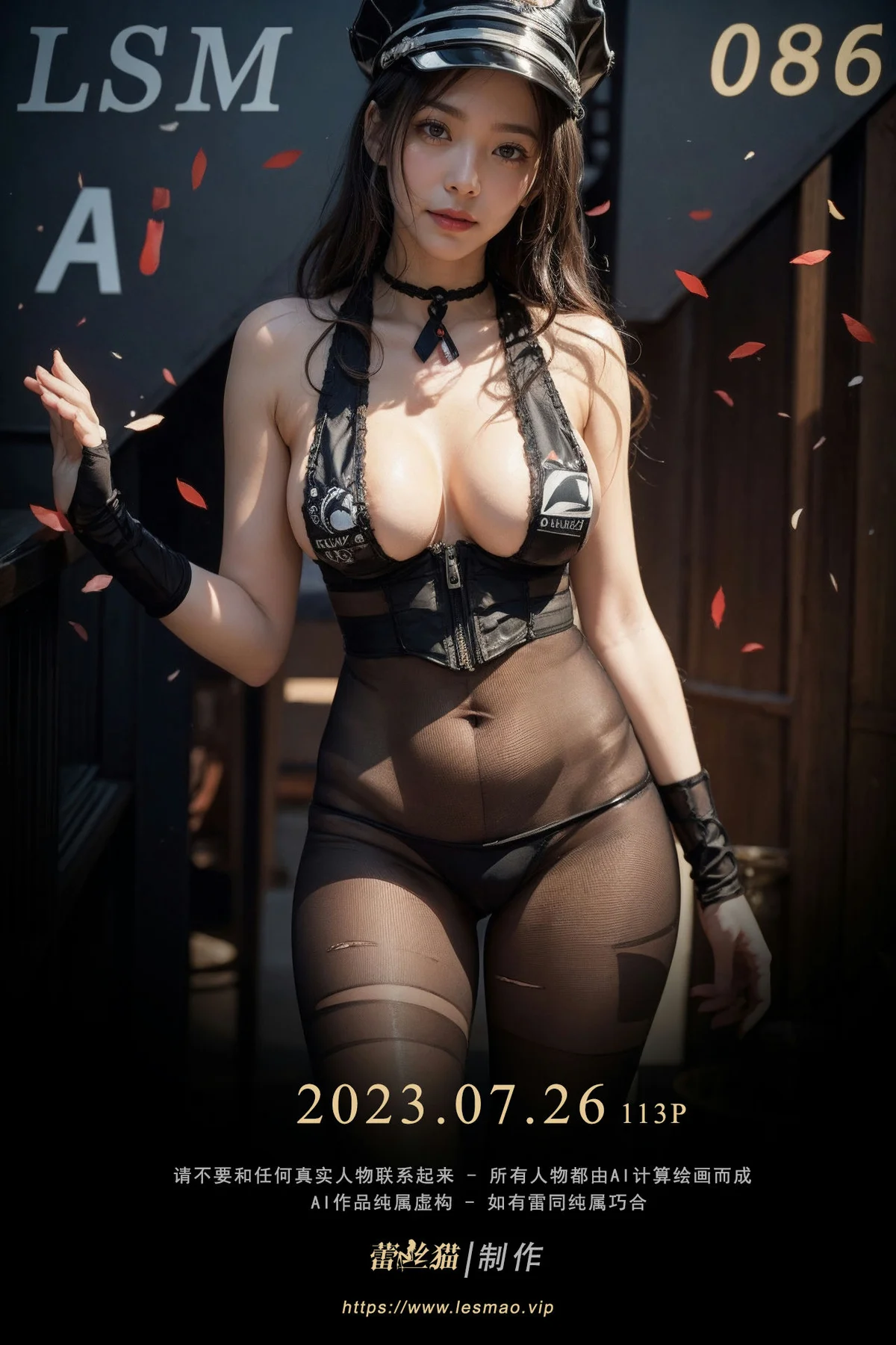 AIG  No.086 黑丝女警性感制服 - 1