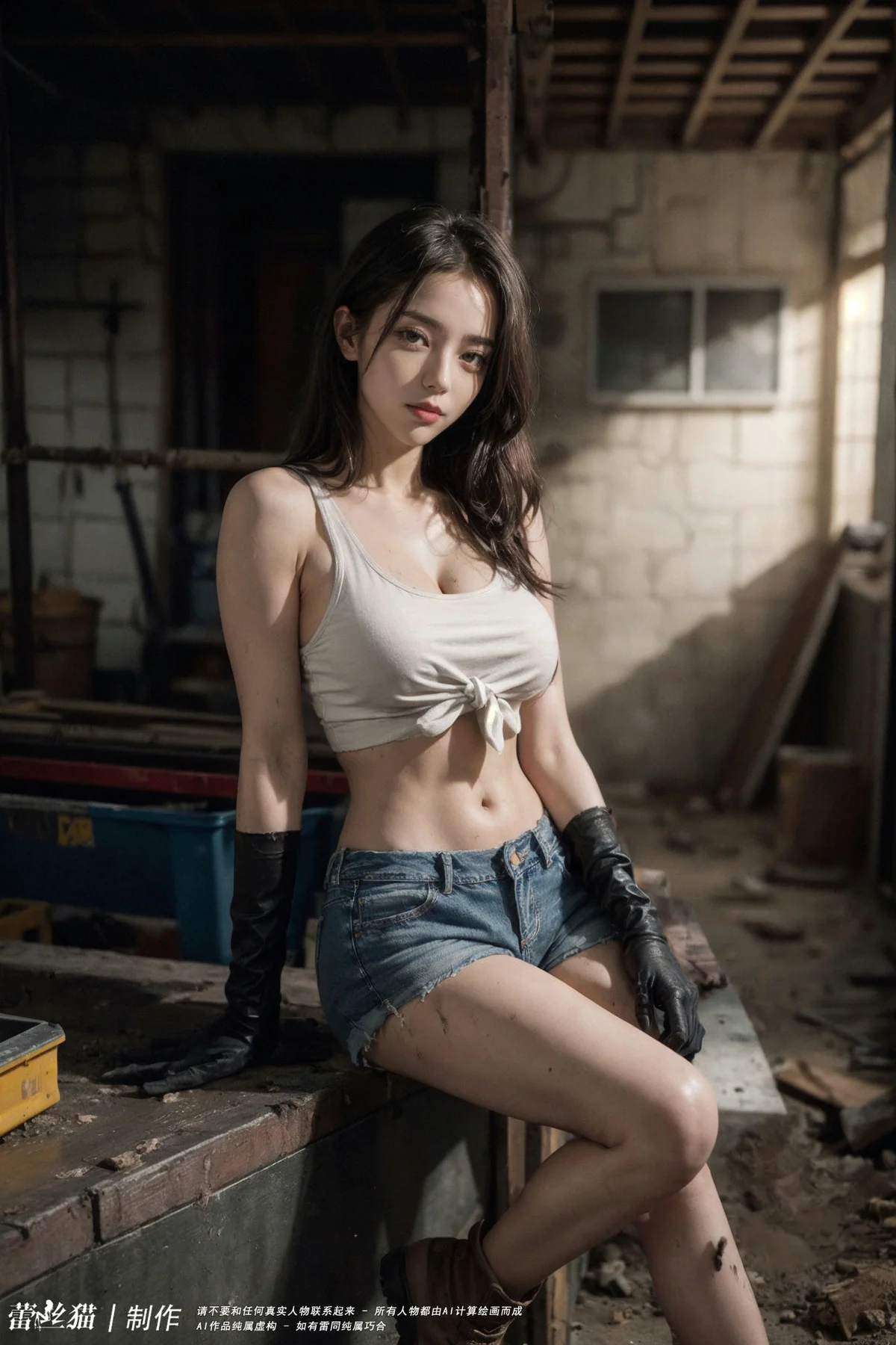 AIG  No.100 工地的长腿美女 - 5