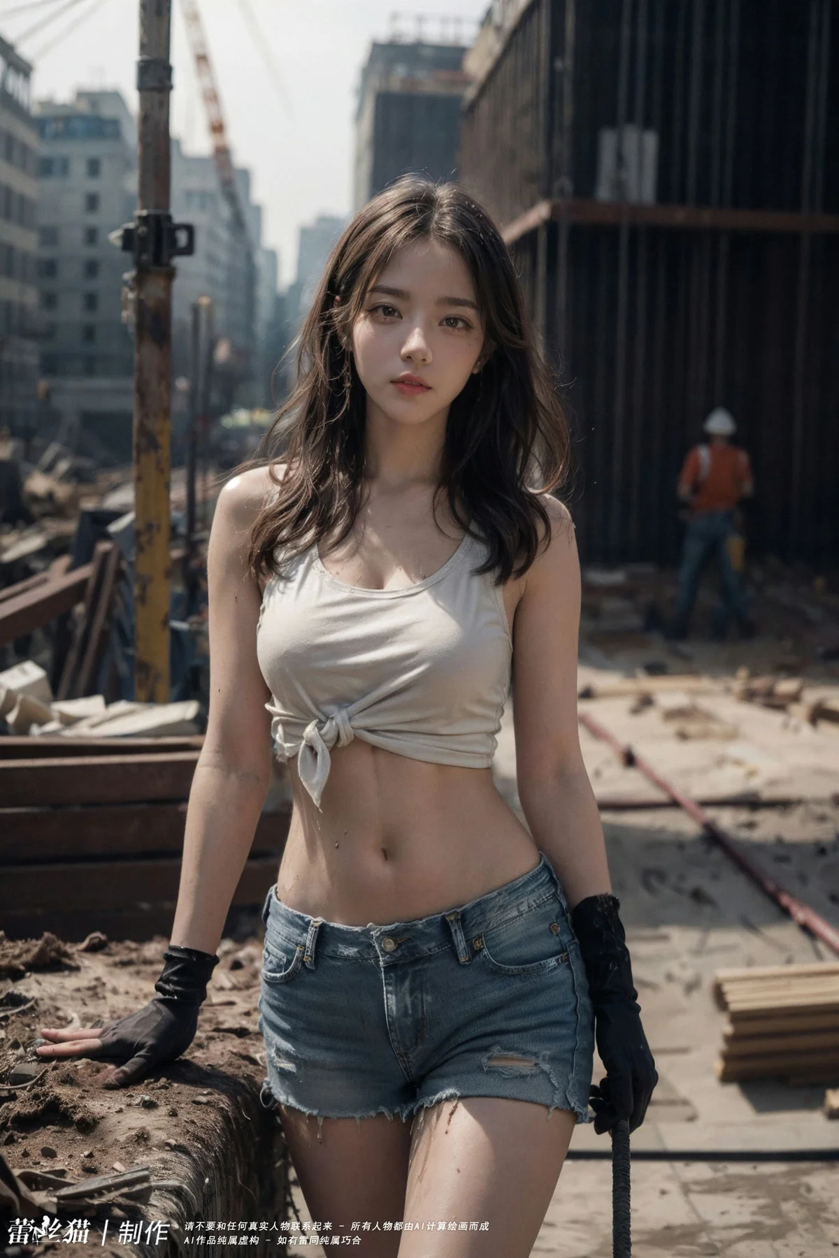 AIG  No.100 工地的长腿美女 - 6