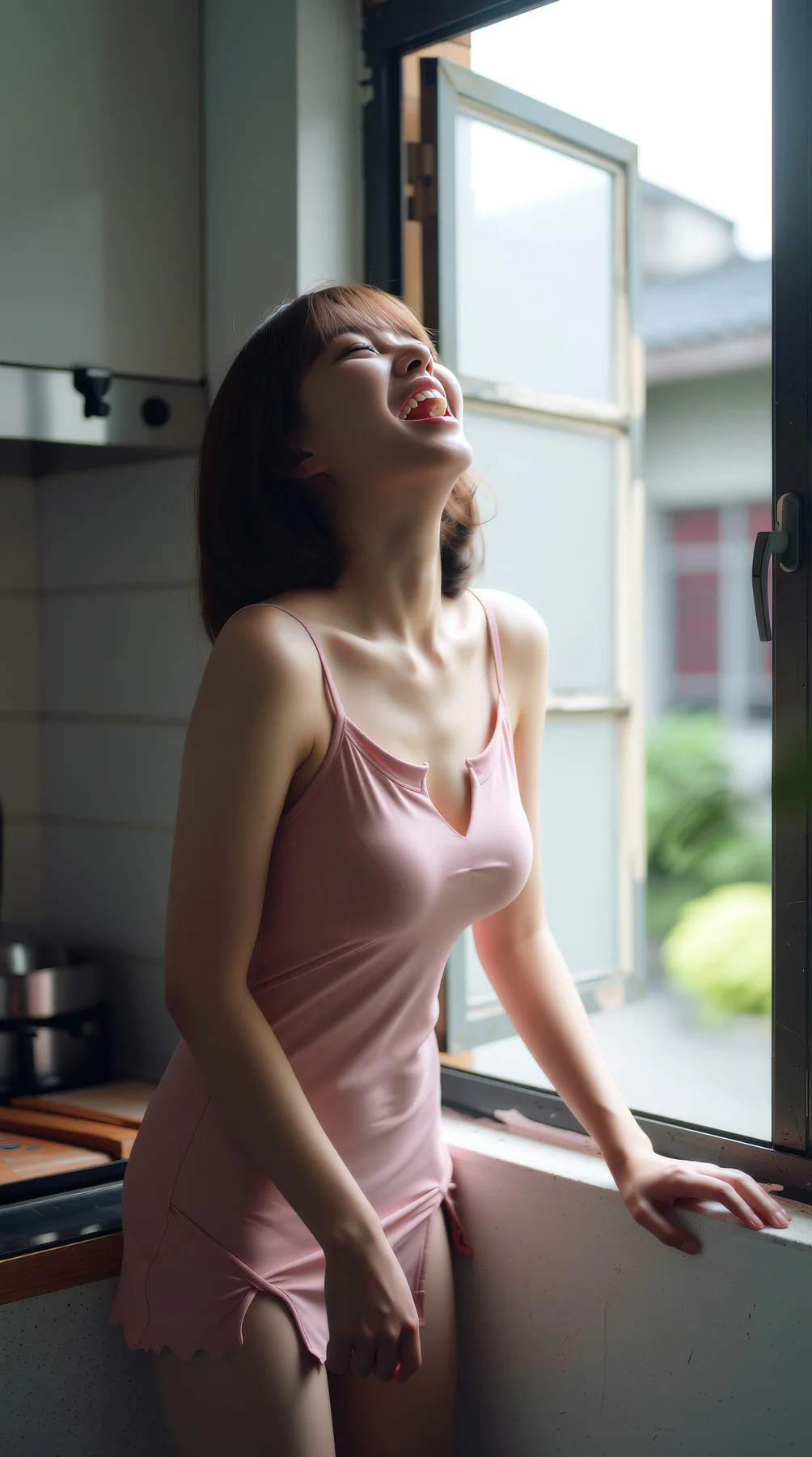 AIG  No.103 小乔不乔 短发活力少女粉嫩短裙 - 2