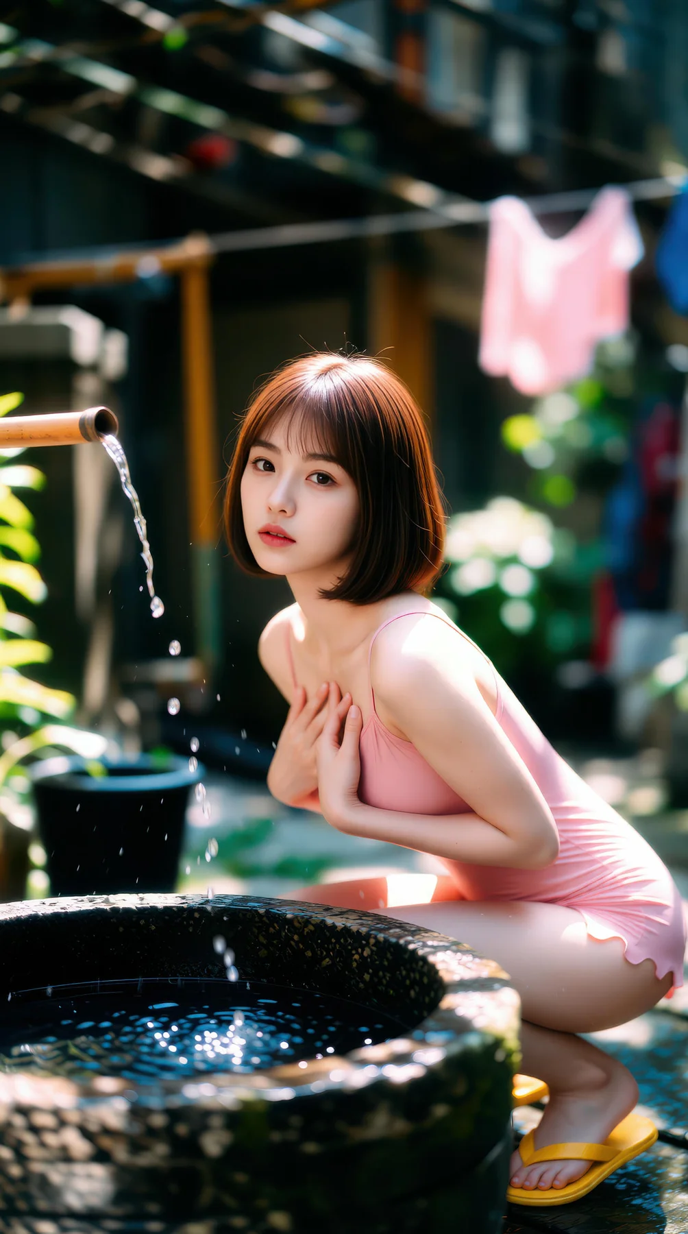 AIG  No.103 小乔不乔 短发活力少女粉嫩短裙 - 9