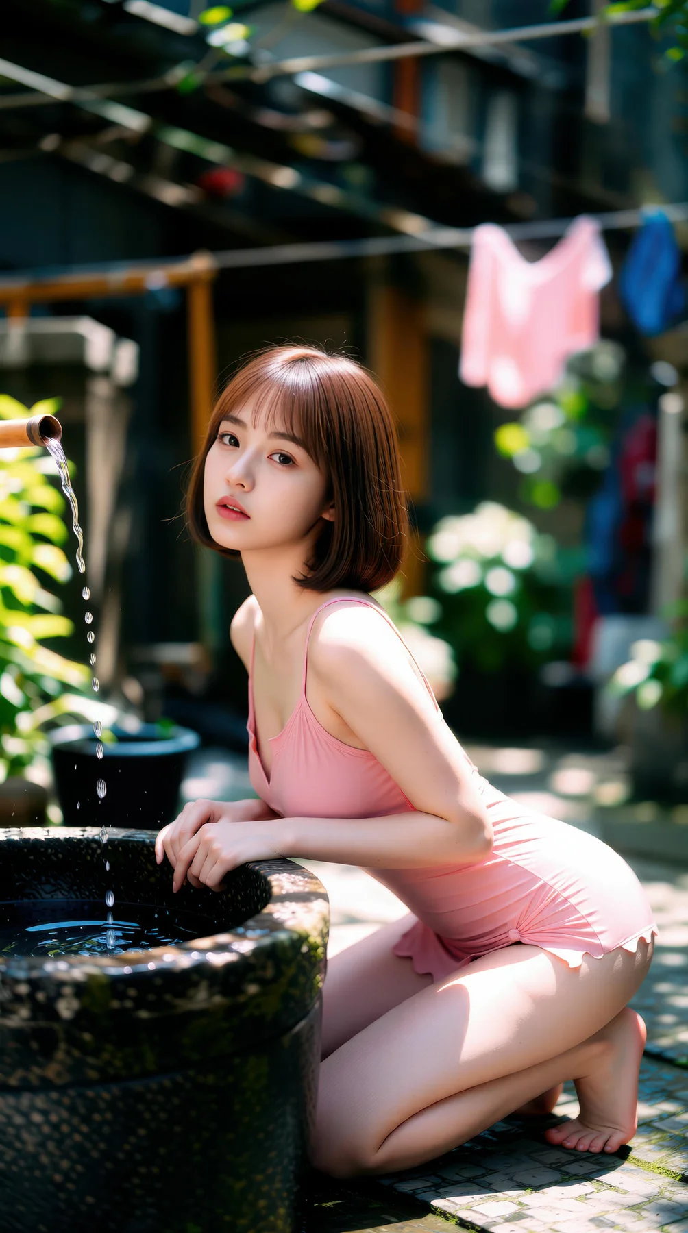 AIG  No.103 小乔不乔 短发活力少女粉嫩短裙 - 10