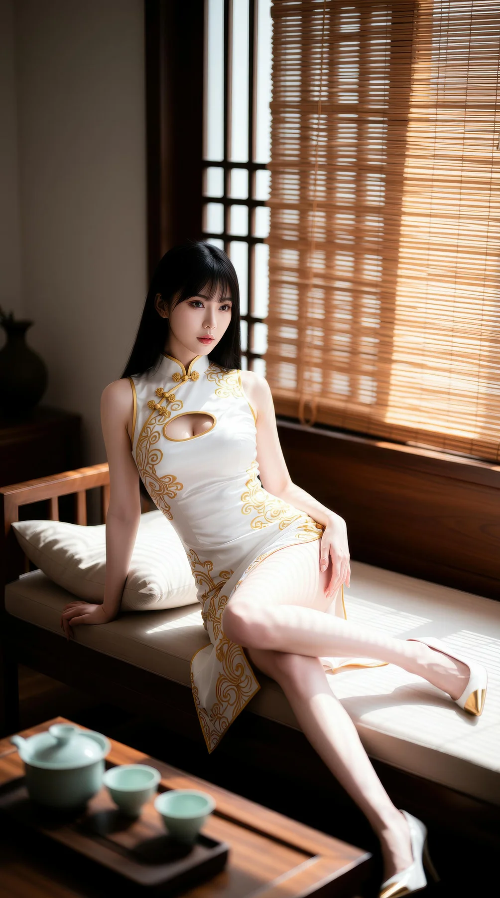 AIG  No.110 长发美女旗袍性感美腿 - 5