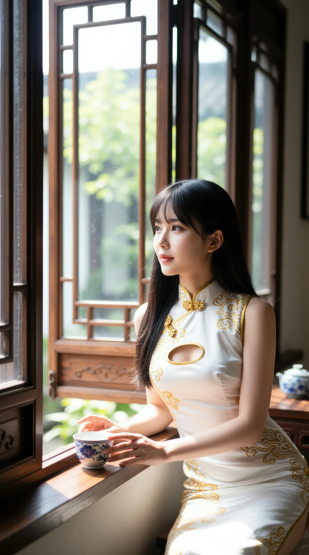 AIG  No.110 长发美女旗袍性感美腿 - 5