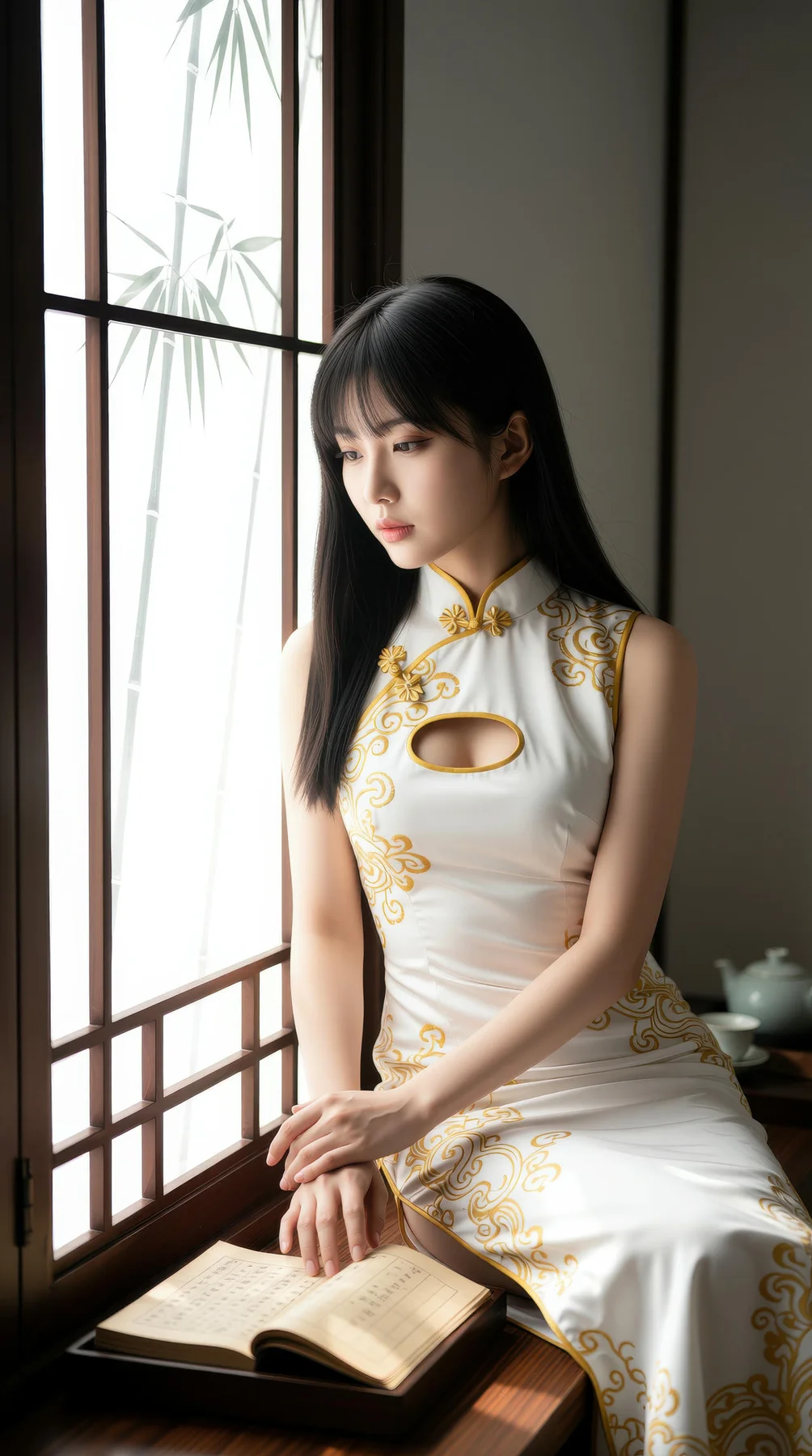 AIG  No.110 长发美女旗袍性感美腿 - 6