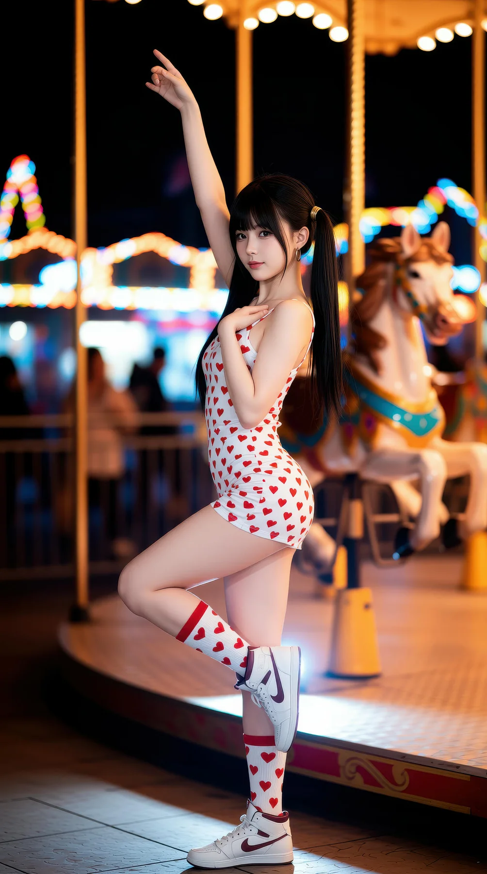 AIG  No.113 柚柚sasa 双马尾游乐场写真 - 7