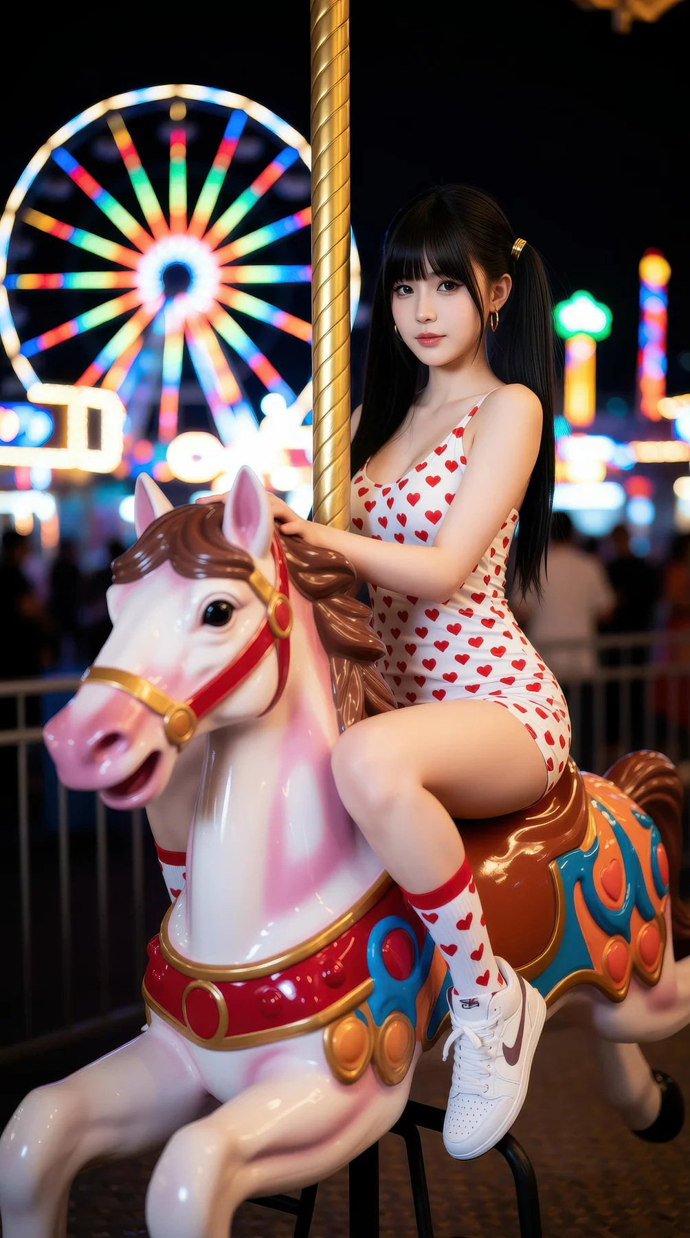 AIG  No.113 柚柚sasa 双马尾游乐场写真 - 9