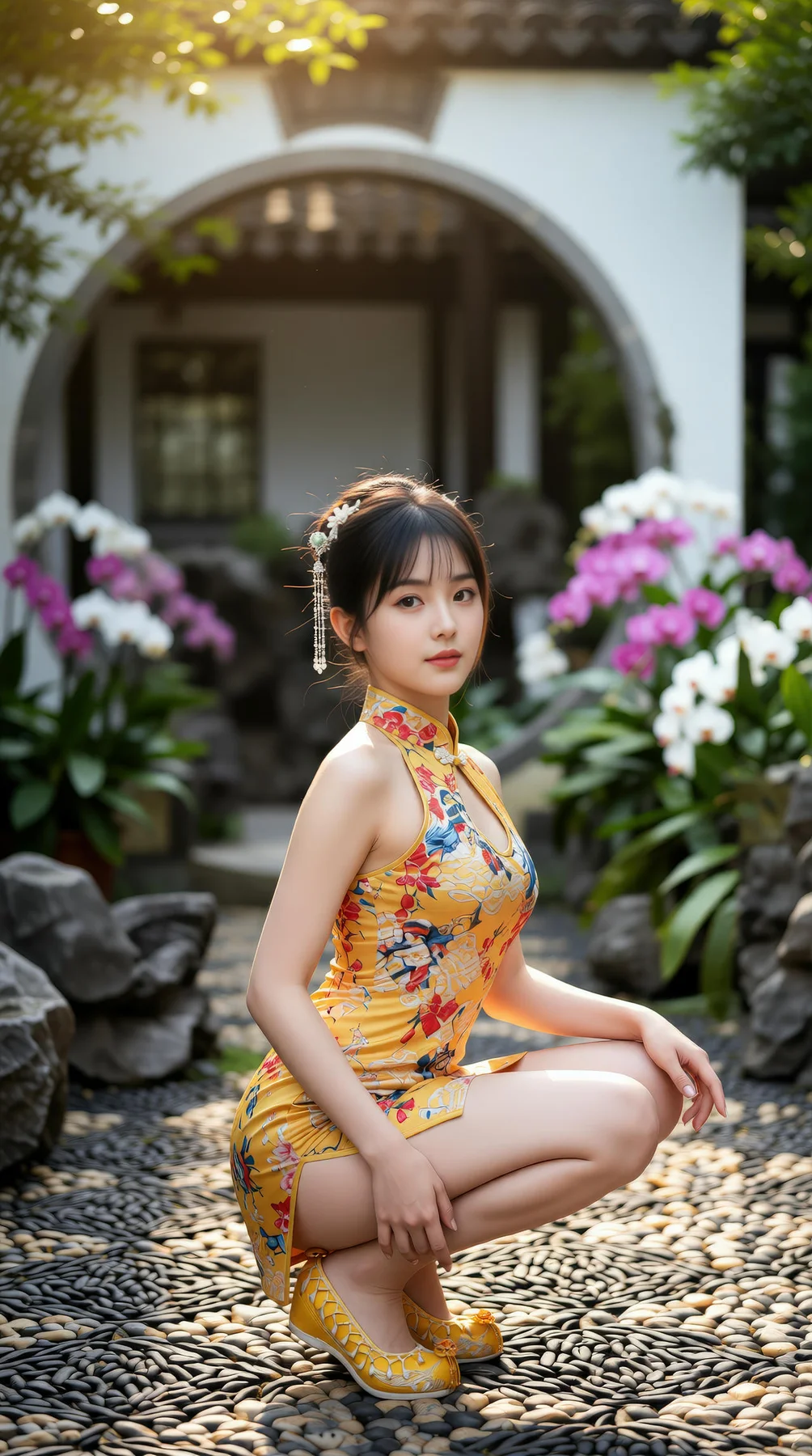 AIG  No.115 茗灵儿 旗袍制服美腿写真 - 5