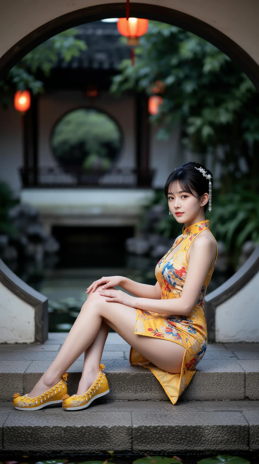 AIG  No.115 茗灵儿 旗袍制服美腿写真 - 8