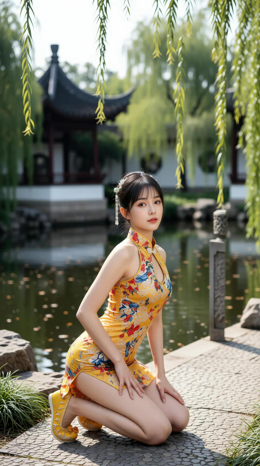 AIG  No.115 茗灵儿 旗袍制服美腿写真 - 8