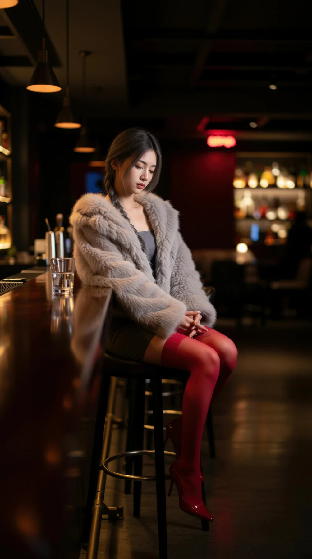 AIG  No.120 熙蕾学姐ruby酒吧黑丝长腿跑车美女 - 10