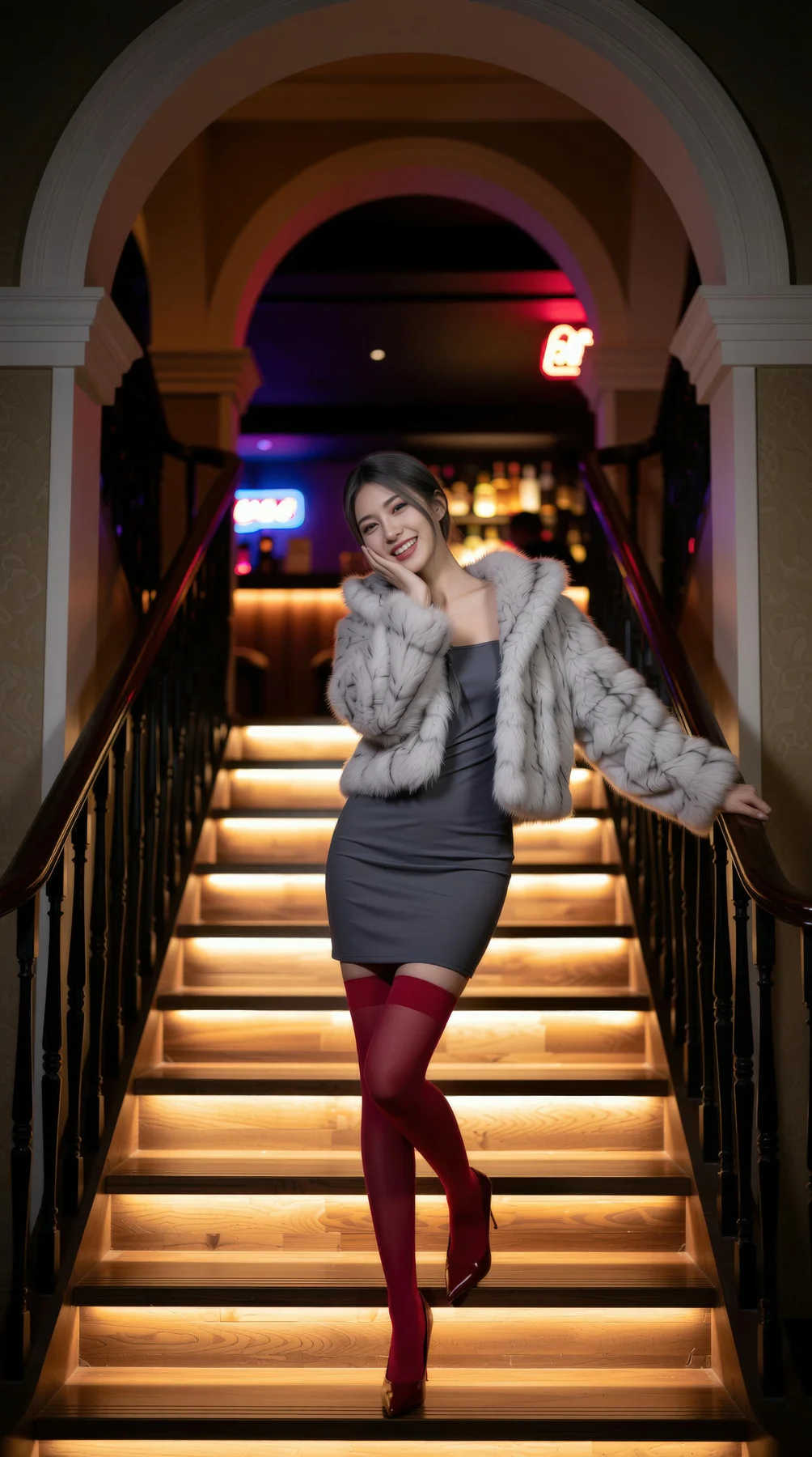 AIG  No.120 熙蕾学姐ruby酒吧黑丝长腿跑车美女 - 5