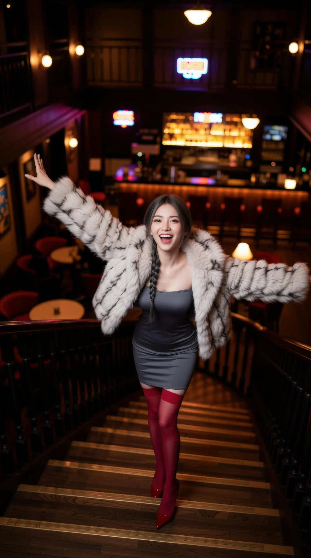 AIG  No.120 熙蕾学姐ruby酒吧黑丝长腿跑车美女 - 6