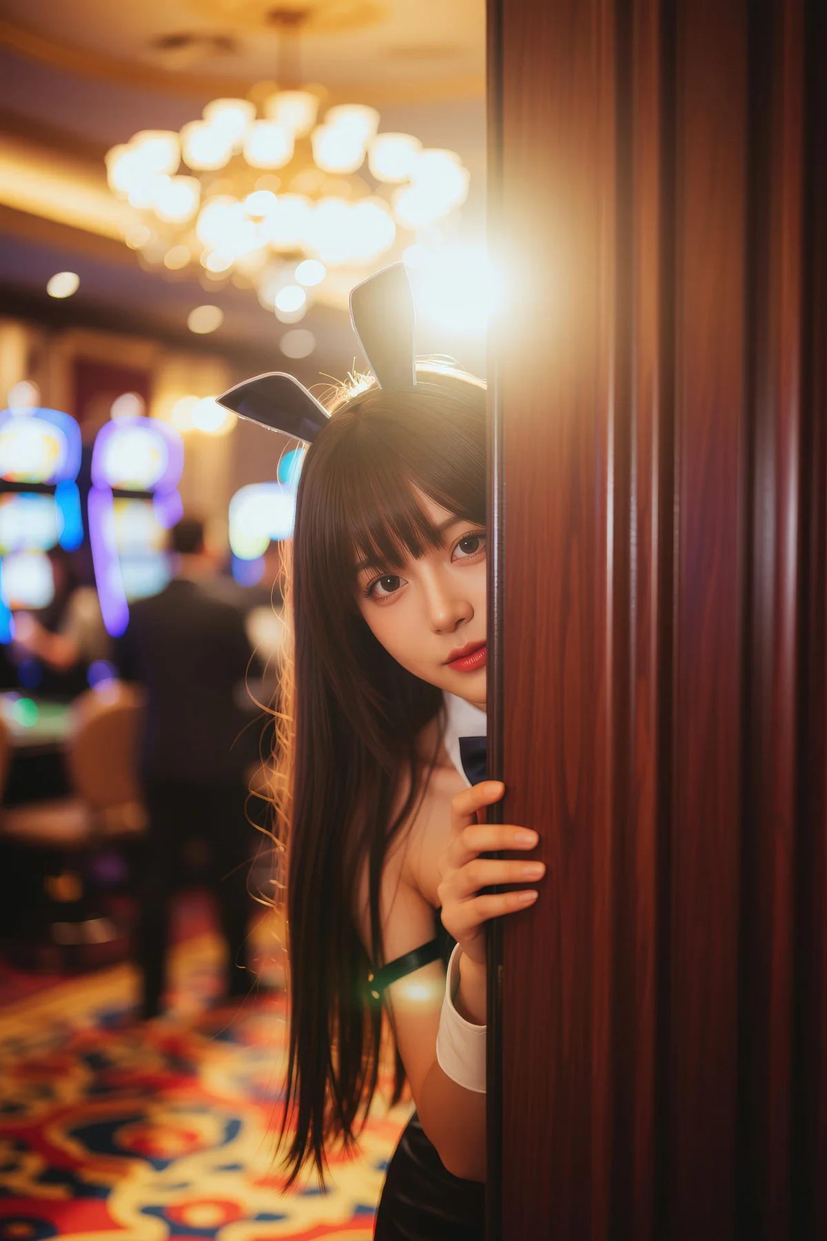 AIG  No.133 茗梓黑金赌场兔女郎 - 1