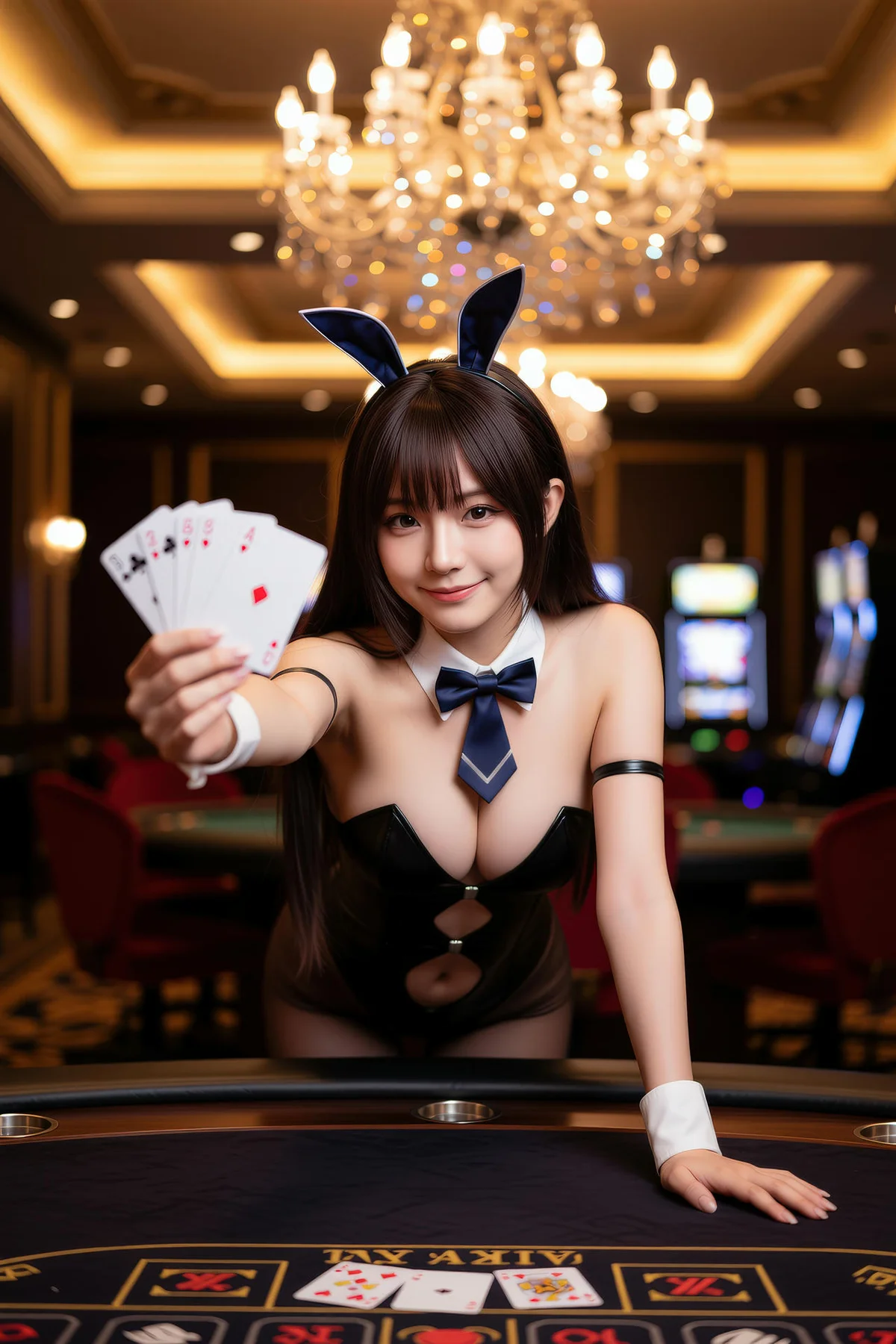 AIG  No.133 茗梓黑金赌场兔女郎 - 5