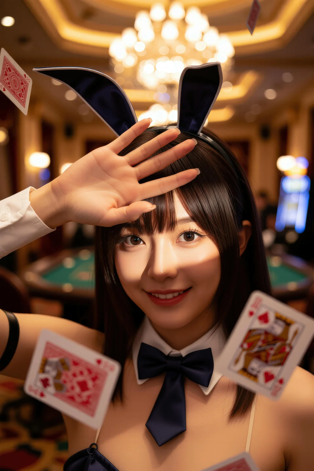 AIG  No.133 茗梓黑金赌场兔女郎 - 1