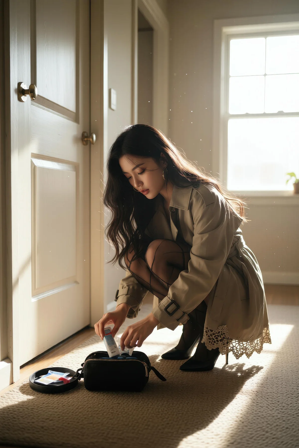 AIG  No.137 乐瑶风衣美腿黑丝写真 - 7