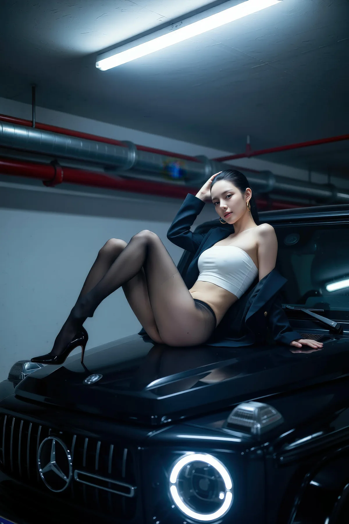 AIG  No.147 米妹超市透视黑丝 - 8