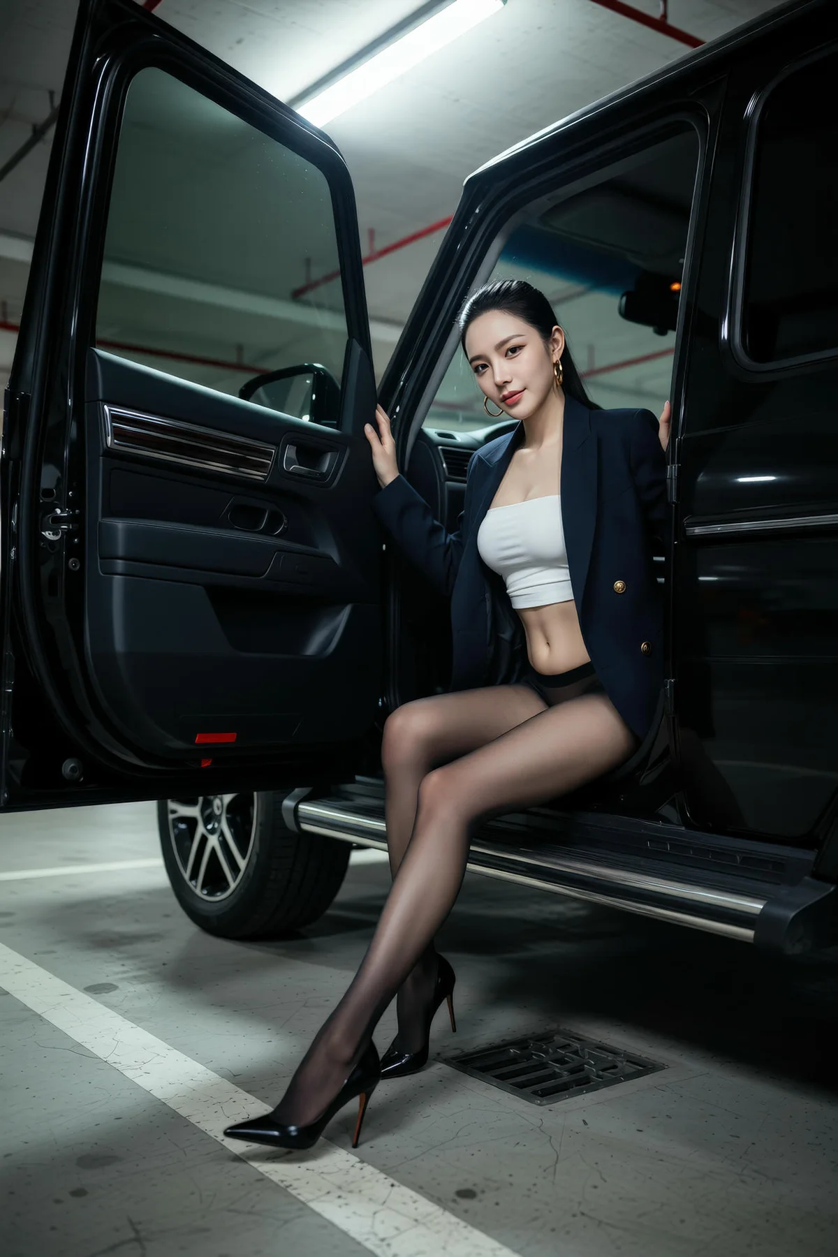 AIG  No.147 米妹超市透视黑丝 - 1