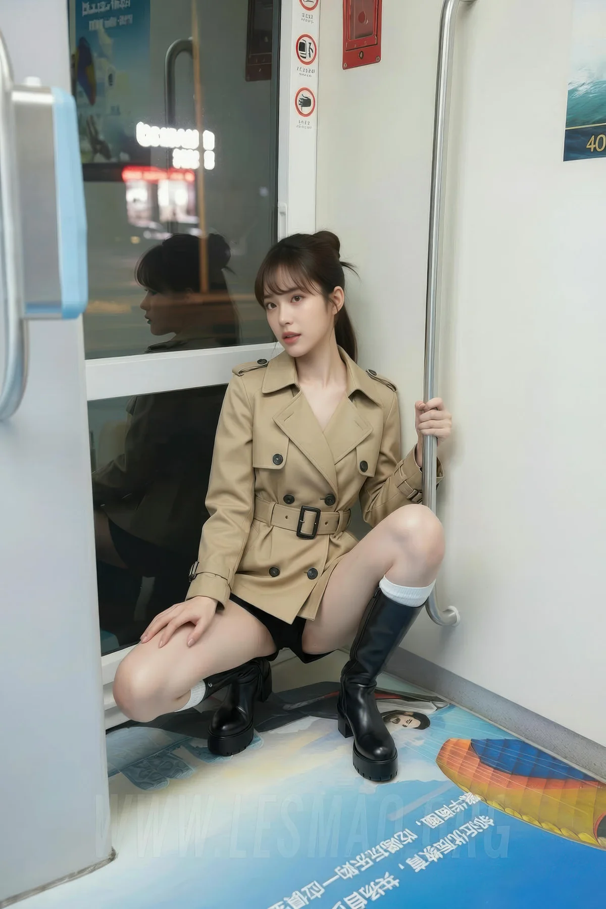 AIG  No.159 佳汐透视蕾丝连体衣 - 1