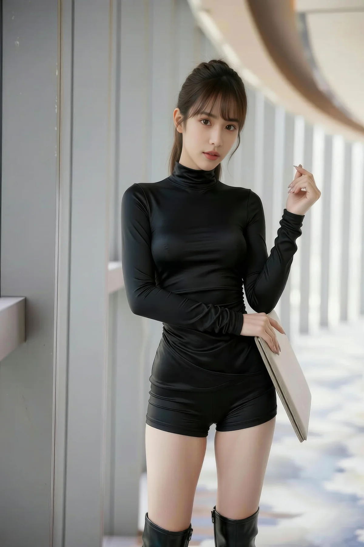 AIG  No.164 佳汐黑色紧身衣 - 9