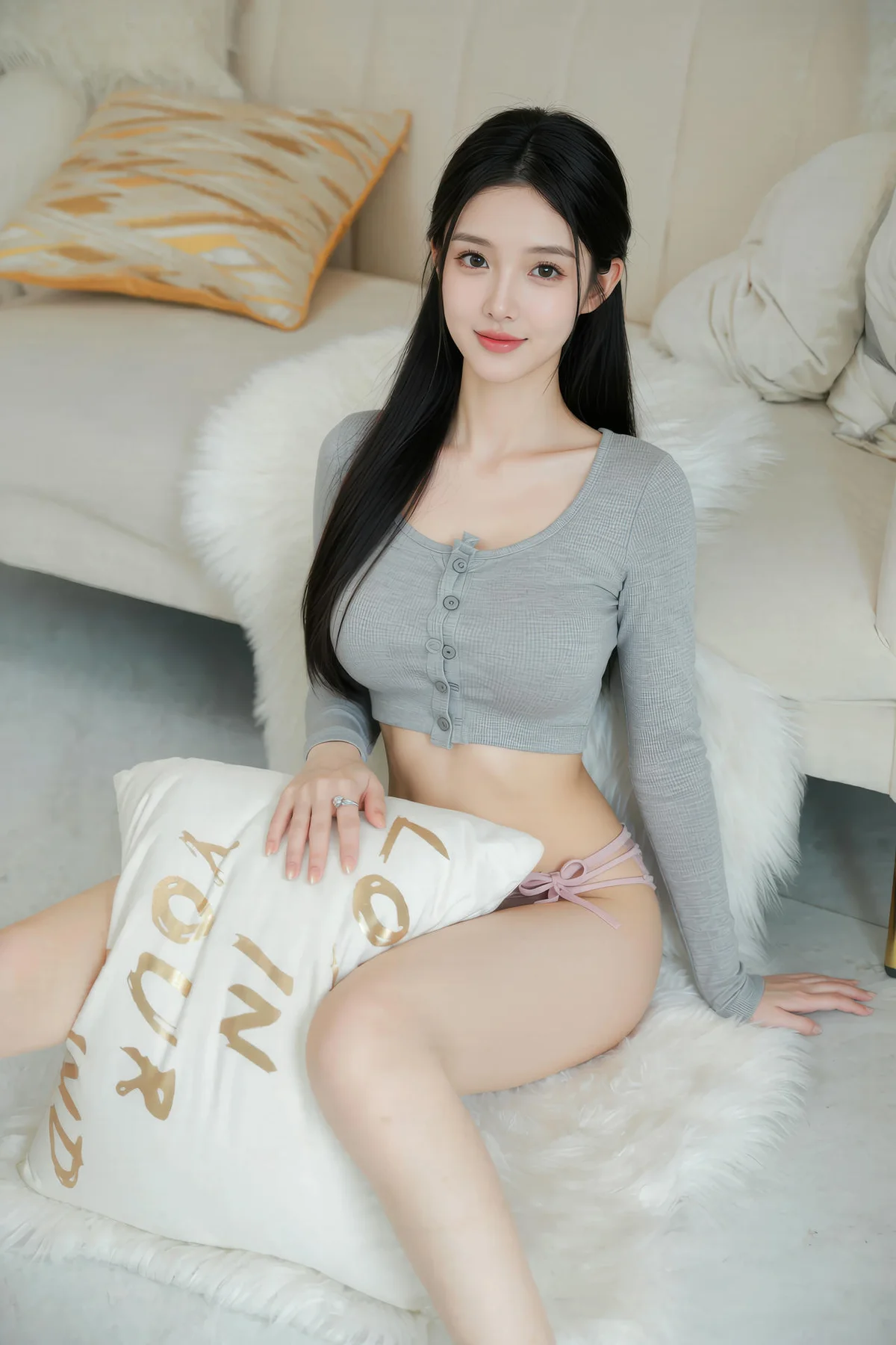 AIG  No.174 猫猫er美腿粉色内衣 - 10