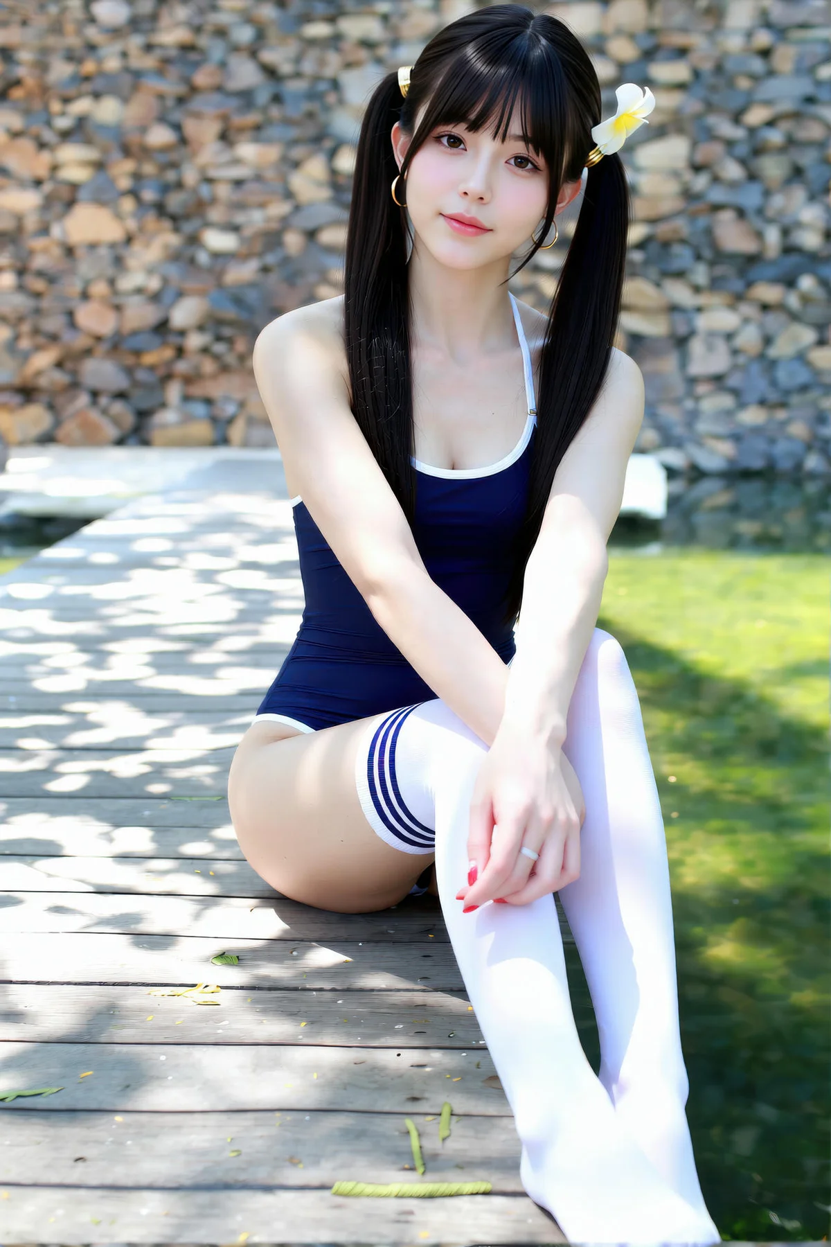 AIG  No.199 柚柚sasa美女白丝户外写真 - 9