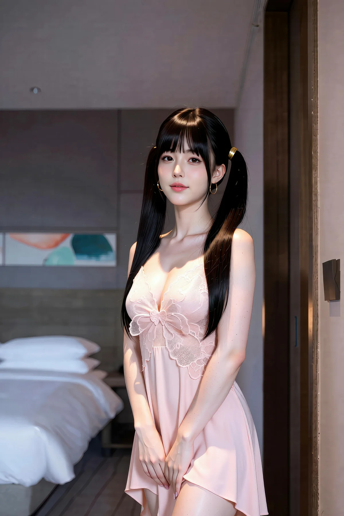 AIG  No.236 柚柚sasa粉色连衣裙 - 7