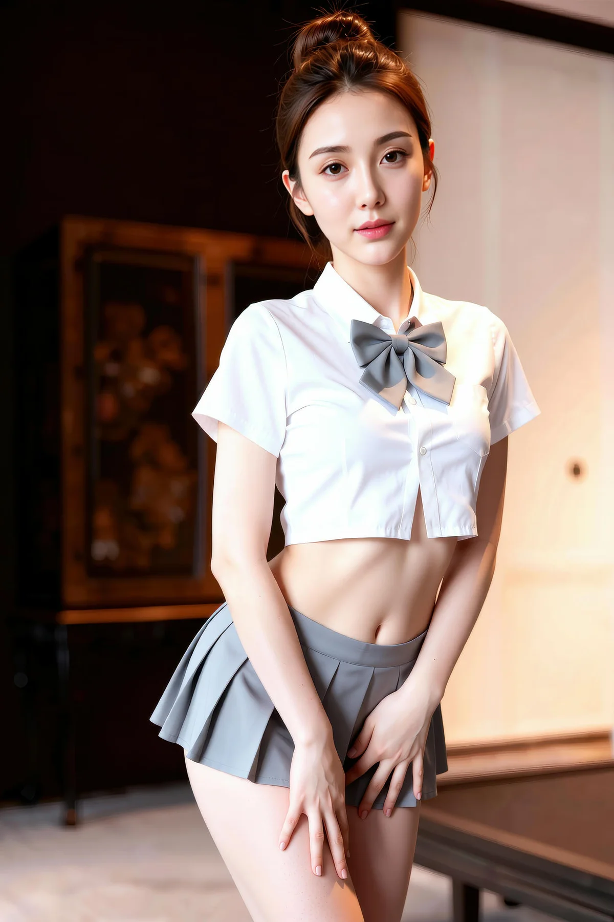 AIG  No.242 一柠jk制服短裙 - 1