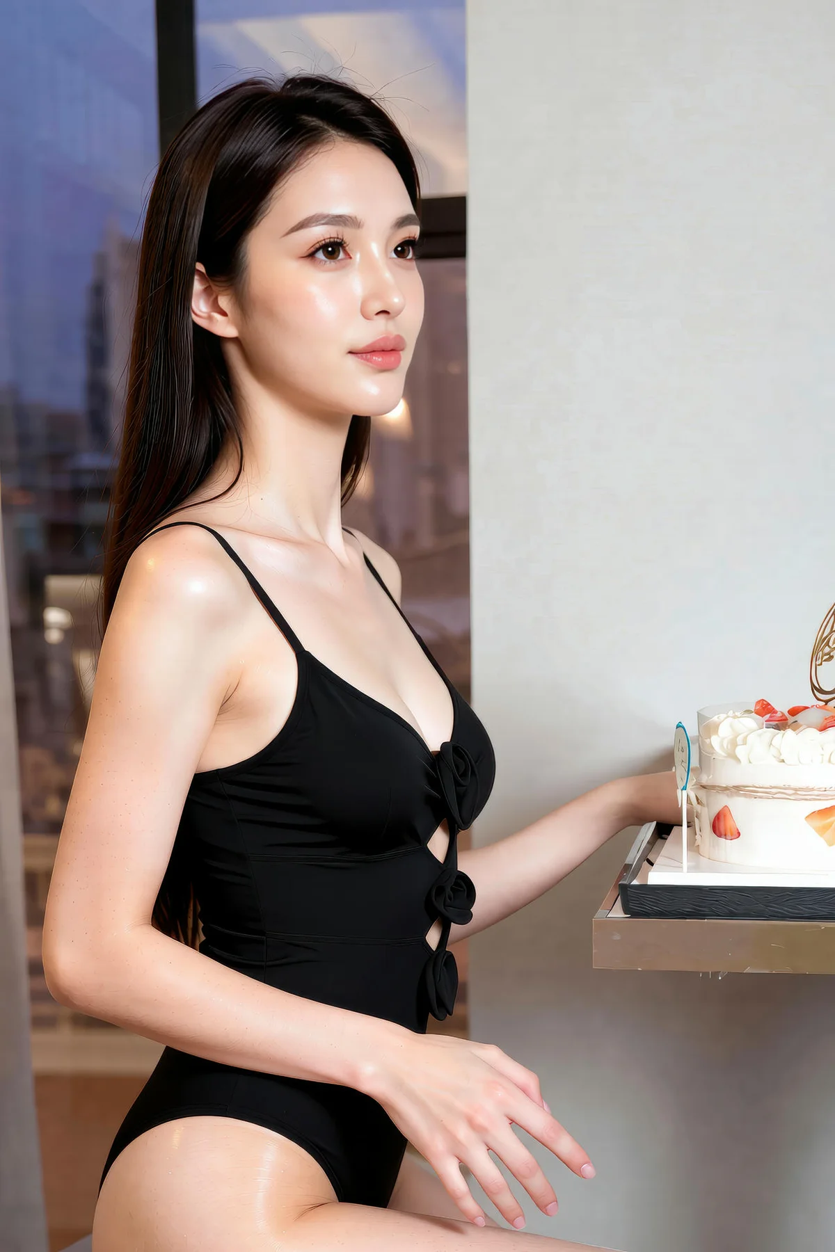 AIG  No.244 猫猫儿性感黑色连体衣 - 9