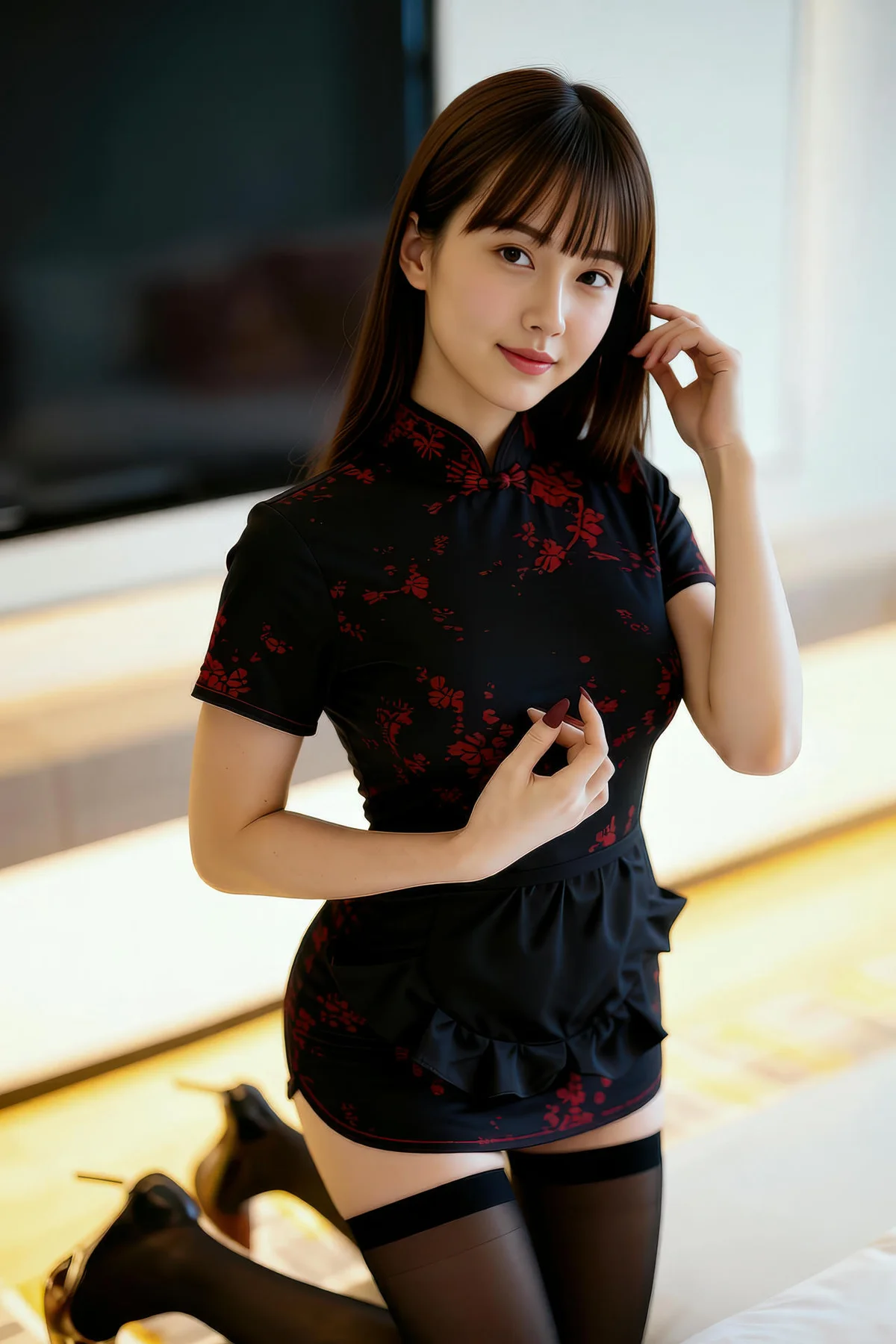 AIG  No.246 婉婉旗袍黑丝写真 - 2