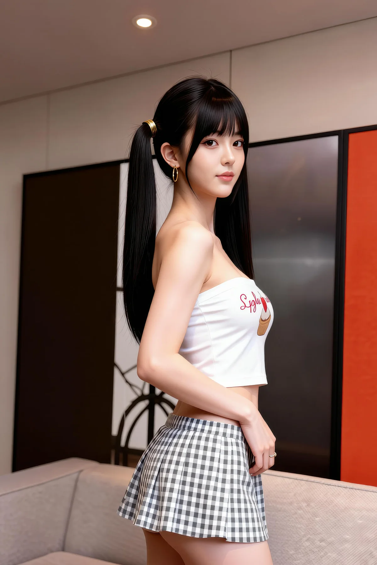 AIG  No.251 柚柚sasa短裙抹胸萝莉 - 8